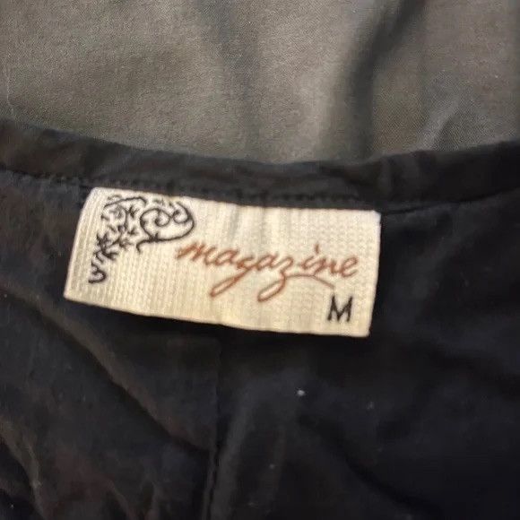 Other Black Embroidered Shift Dress By Magazine M Size M / US 6-8 / IT 42-44 - 5 Thumbnail