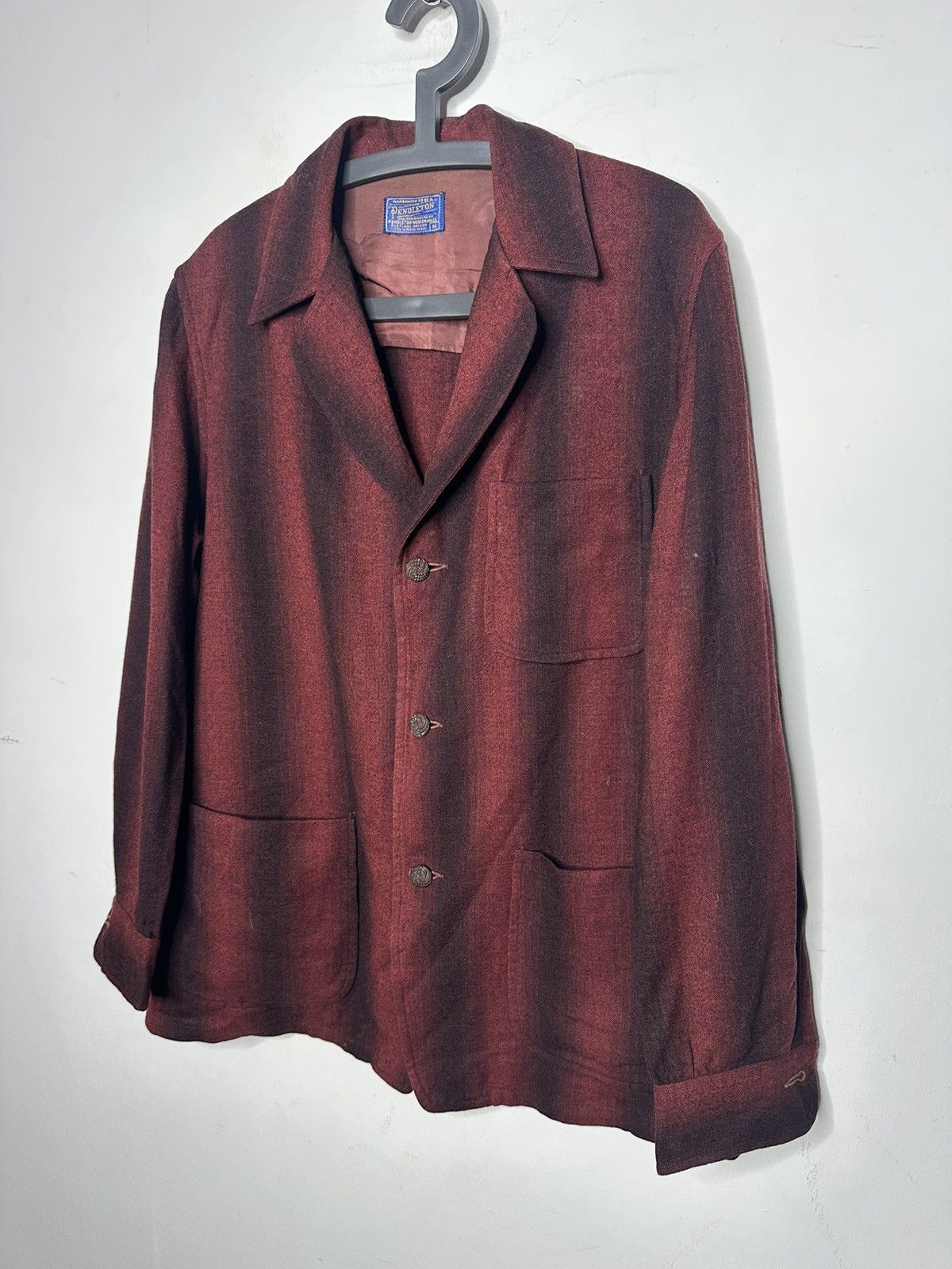 Pendleton Pendleton Country Red Blazer Shirt Size 38R - 7 Thumbnail
