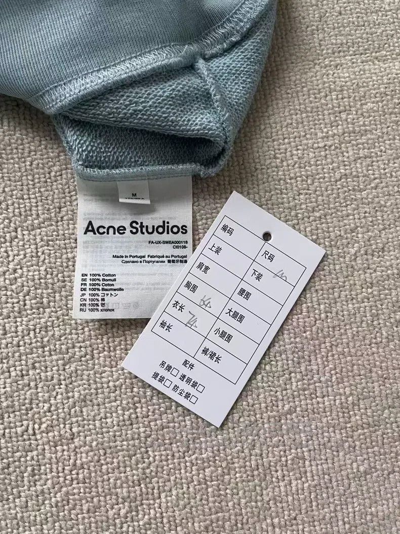 Acne Studios Acne Studios Face Expression Long Sleeve Hooded Sweatshirt Size US M / EU 48-50 / 2 - 5 Thumbnail