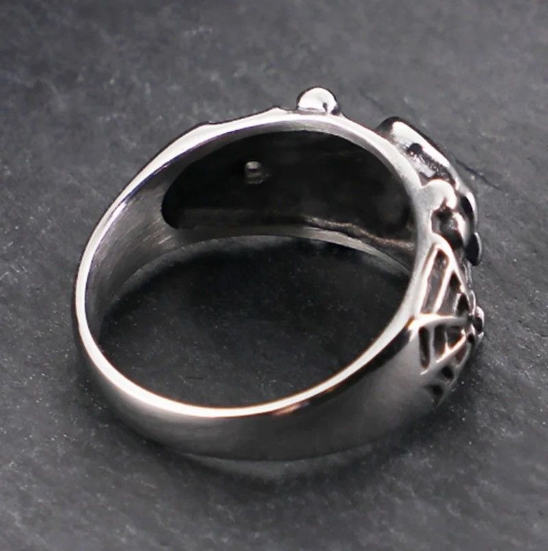 Other Gothic Steel Skull Rings Size ONE SIZE - 3 Thumbnail