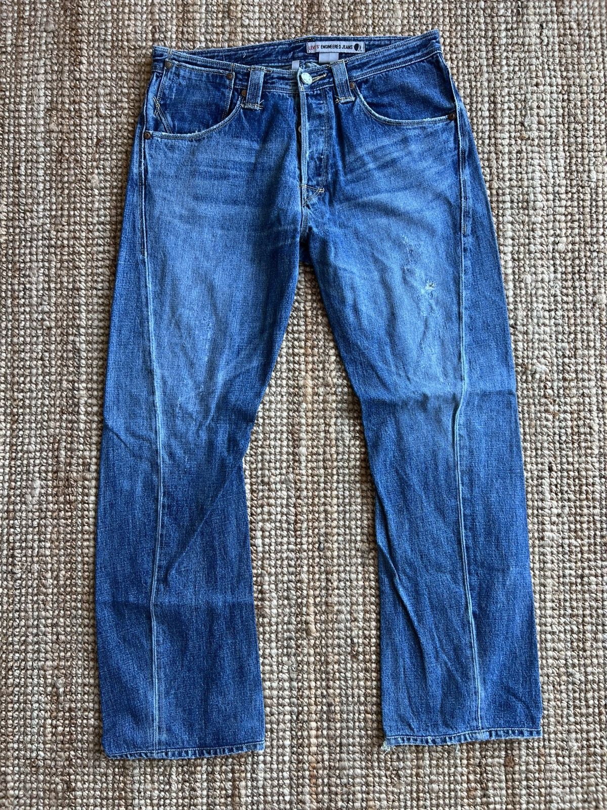 Levi's Levis Engineered Jeans Buckle Back Tag W34 Actual 34x30.5 Size US 34 / EU 50 - 2 Thumbnail