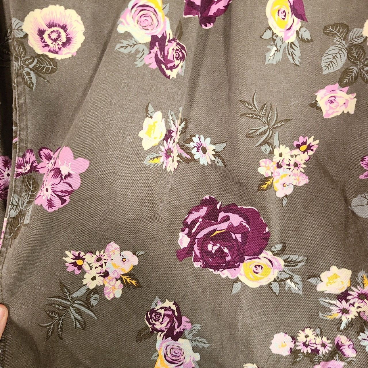 Levi's Levi's oversized green floral cargo thin jean jacket size xs Size XS / US 0-2 / IT 36-38 - 15 Thumbnail