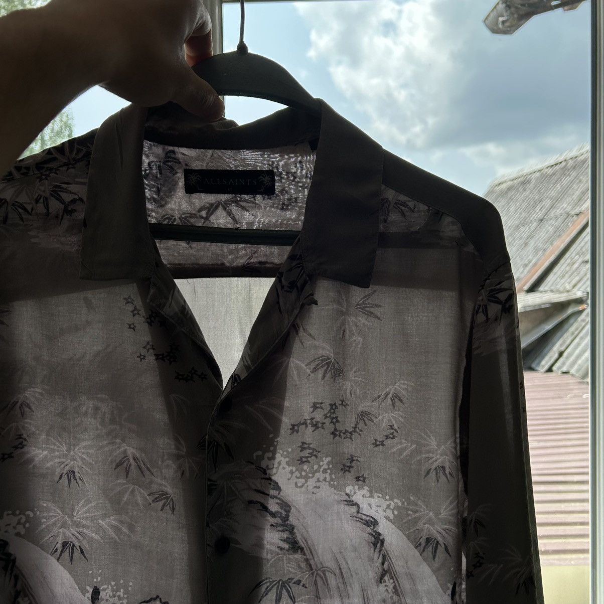 Allsaints Allsaints Java Tiger 100% Viscose Long Sleeve Shirt Size US M / EU 48-50 / 2 - 11 Thumbnail
