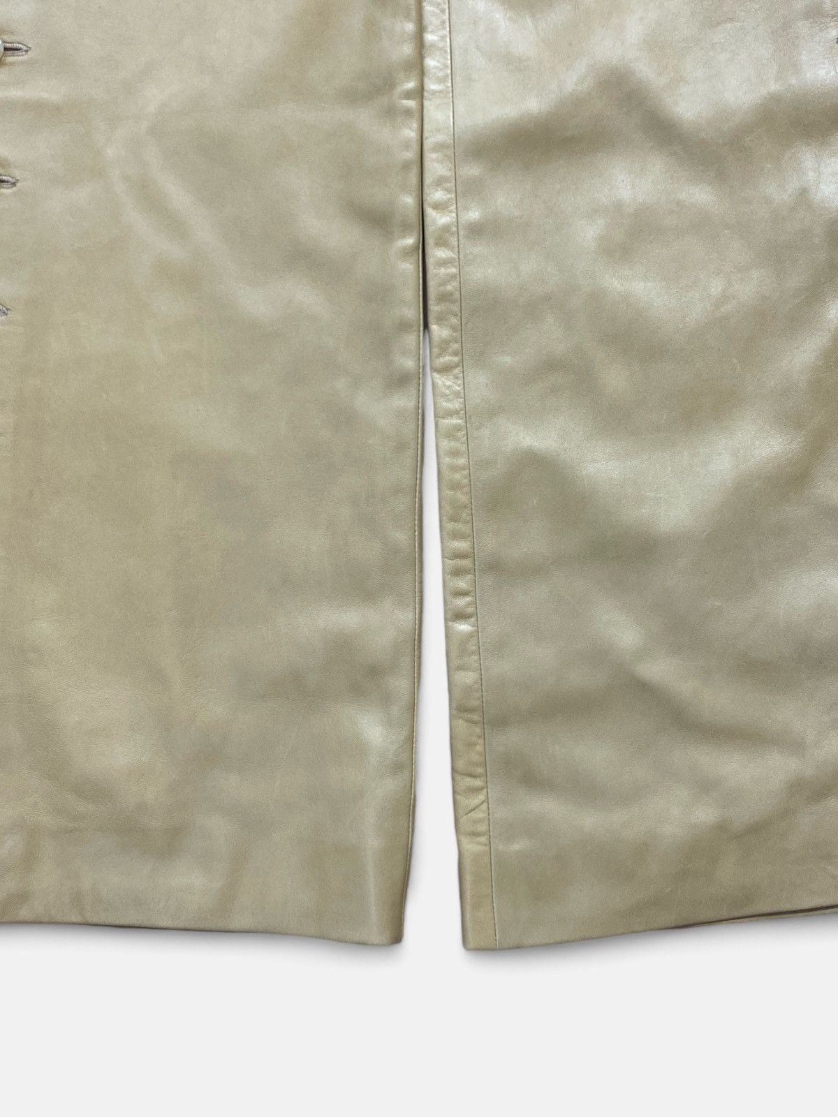 Givenchy Givenchy Paris - Leather Button Pants Size 26" / US 2 / IT 38 - 3 Thumbnail