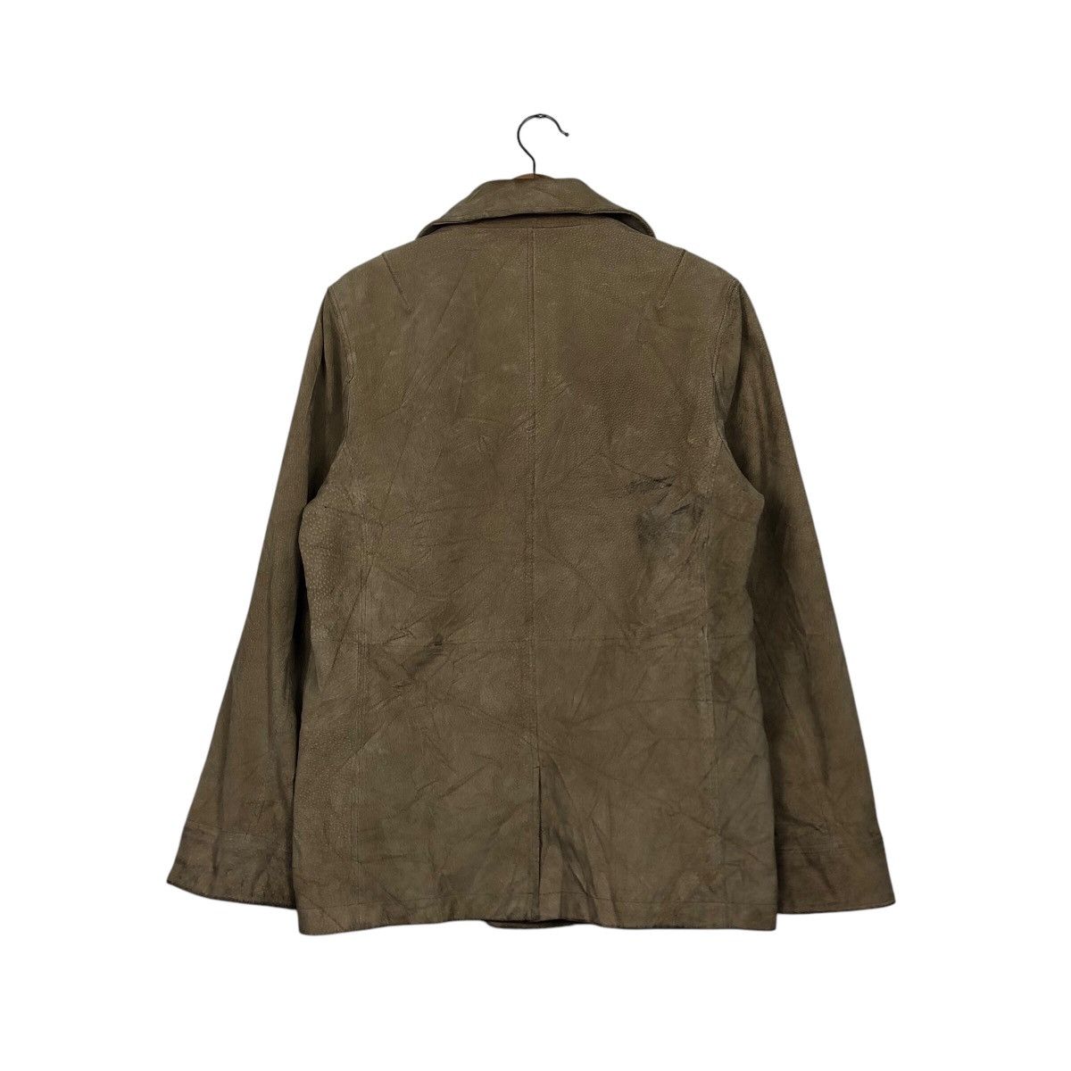 Japanese Brand 📌Vintage Chore Leather Jacket Michel Klein Double Collar Size US M / EU 48-50 / 2 - 9 Thumbnail