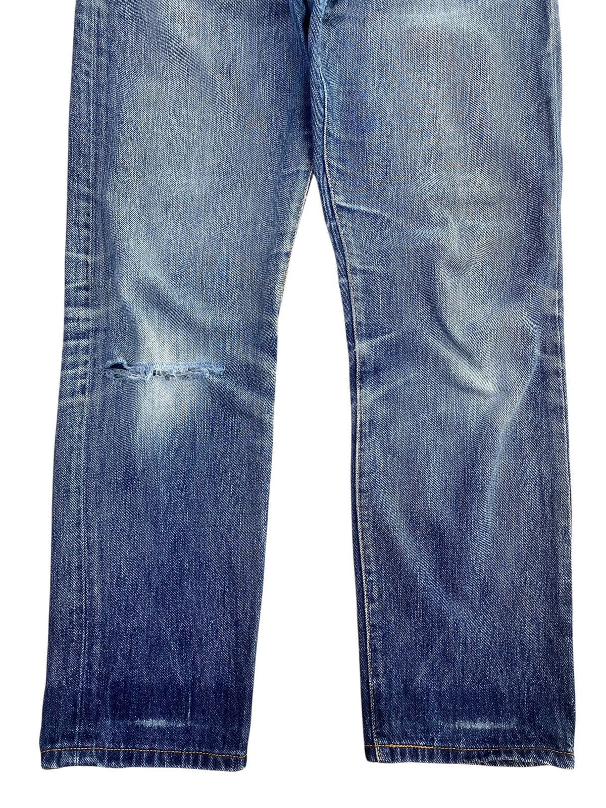 Levi's Levi’s Ripped Acid Blue Wash Style Loose Jeans Size US 30 / EU 46 - 9 Thumbnail