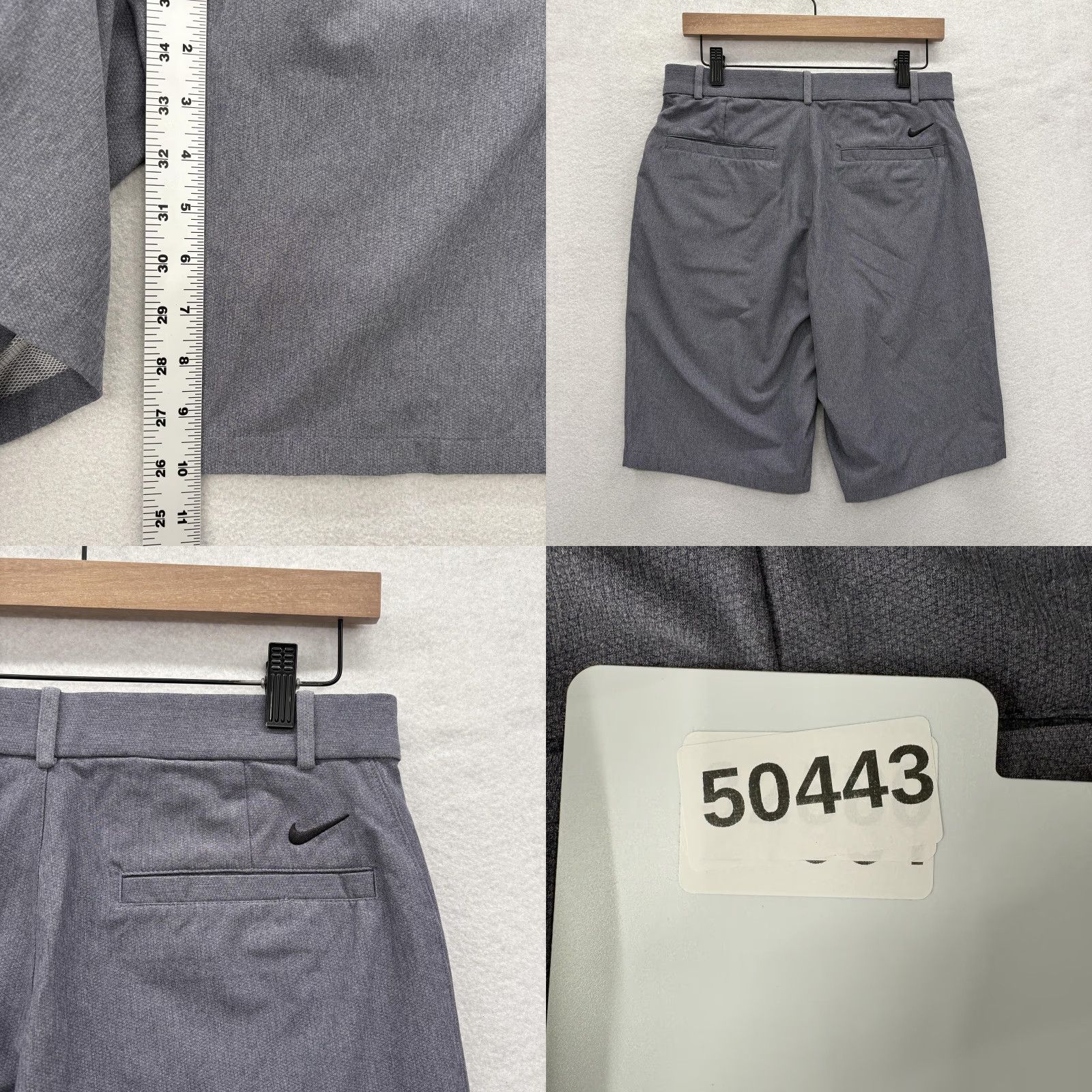 Nike Nike Flex Hybrid Golf Shorts Mens 30 Gray Performance Elastic Waist Pockets Moisture Wicking Stretch 10in Inseam Summer Athletic Casual Golf Mens Size US 30 / EU 46 - 8 Thumbnail