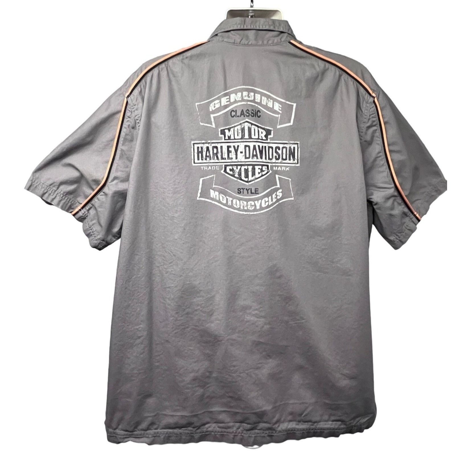 Harley Davidson Harley Davidson Mens Mechanic Garage Gray Double Graphic But Size US XXL / EU 58 / 5 - 1 Thumbnail