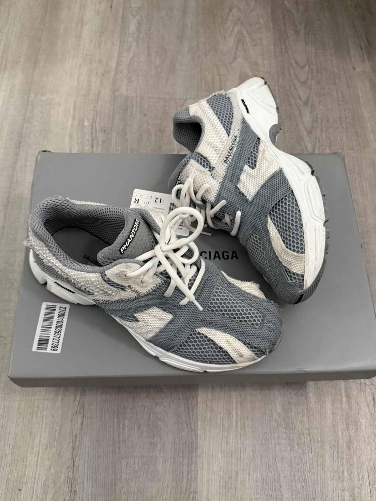 Balenciaga Baleniaga phantom sneaker grey/white Size US 8 / EU 41 - 1 Thumbnail