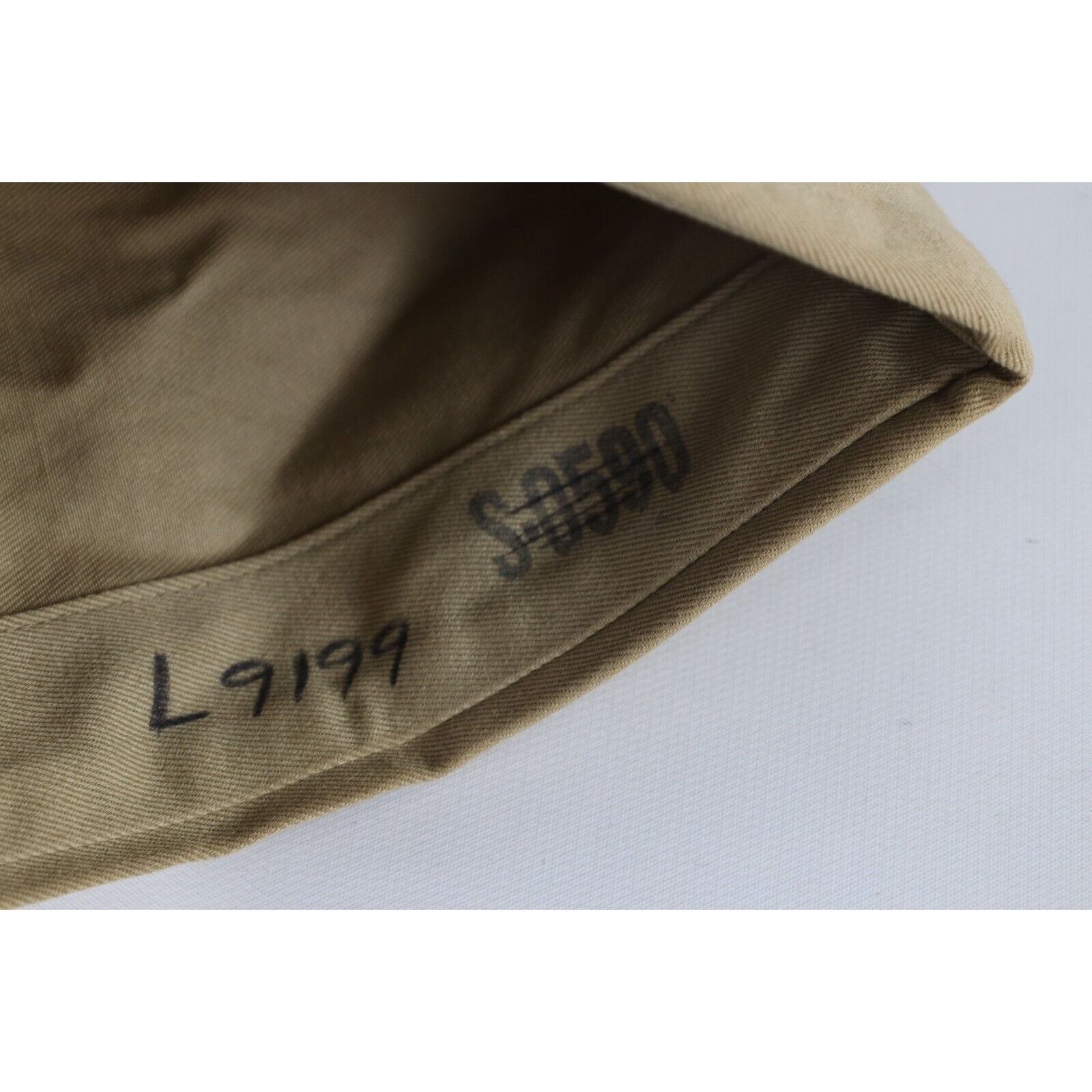 Vintage Vintage 50s 1952 Korean War Khaki M-1950 Garrison Cap Hat Size ONE SIZE - 7 Thumbnail