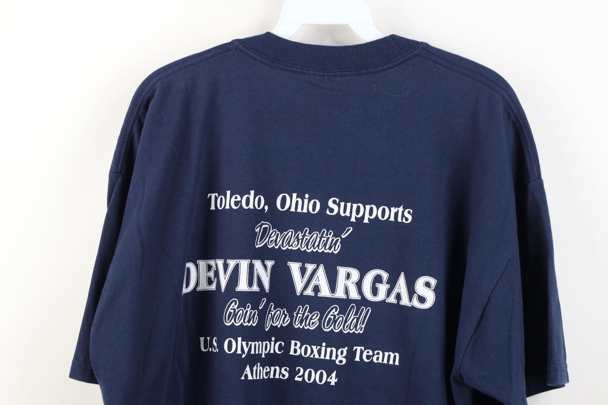 Vintage Vintage Y2K 2004 Athens Olympics Devin Toledo Ohio T-Shirt Size US XL / EU 56 / 4 - 11 Thumbnail