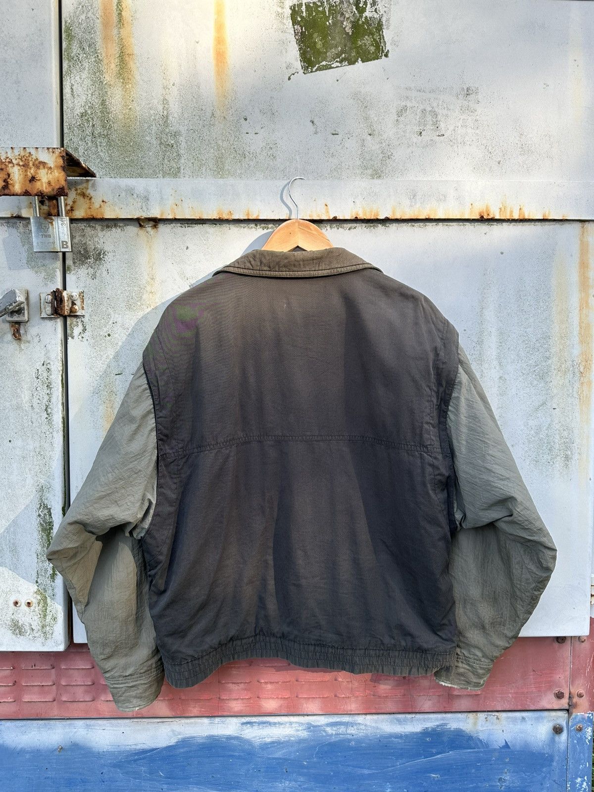 Vintage 👹Vintage THRASHED Crocodile Classic Bomber Jacket Size US M / EU 48-50 / 2 - 9 Thumbnail