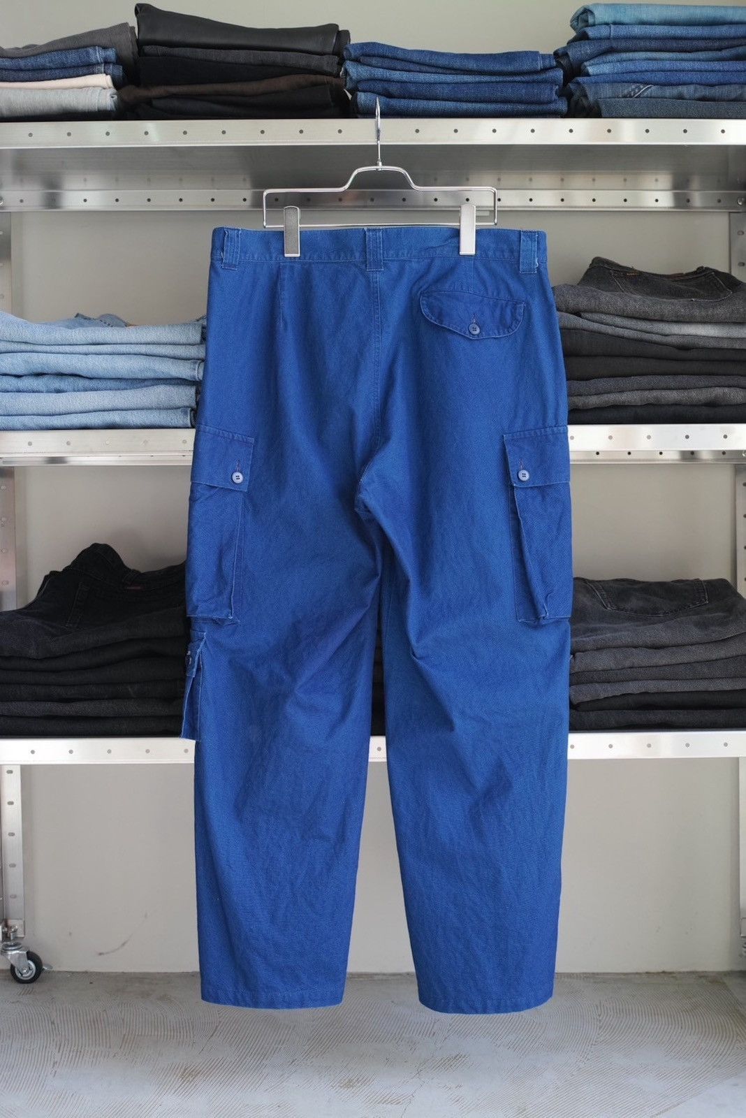 agnes b. agnes b Indigo Dyed Cargo Pants Size US 33 - 2 Thumbnail