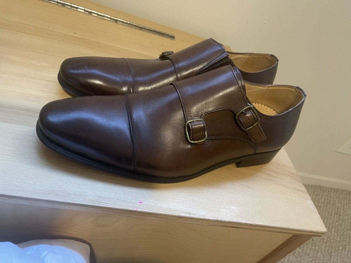Other Elegant Peter Jackson Double Monk Strap Leather Shoes Size US 10 / EU 43 - 1 Thumbnail