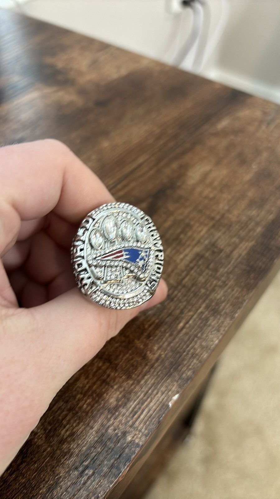 NFL New England Patriots Super Bowl Ring Size ONE SIZE - 1 Thumbnail
