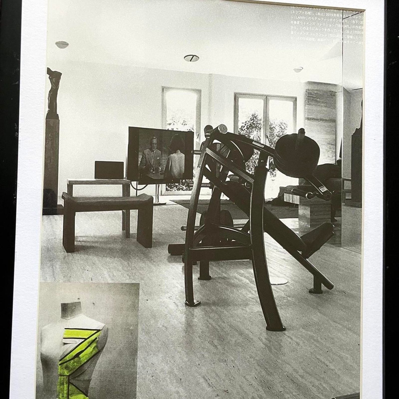 Rick Owens × Rick Owens Drkshdw × Vintage Rick Owens Gym photography framed poster Archive 9x11 Size ONE SIZE - 2 Thumbnail