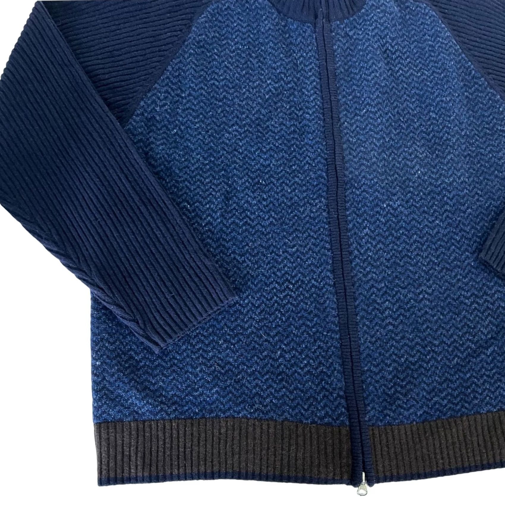 Tommy Hilfiger TOMMY HILFIGER Sweater 1/4 Zip Wool Knit Pullover Blue XL Men’s Long Sleeve Mock Neck Size US XL / EU 56 / 4 - 3 Thumbnail