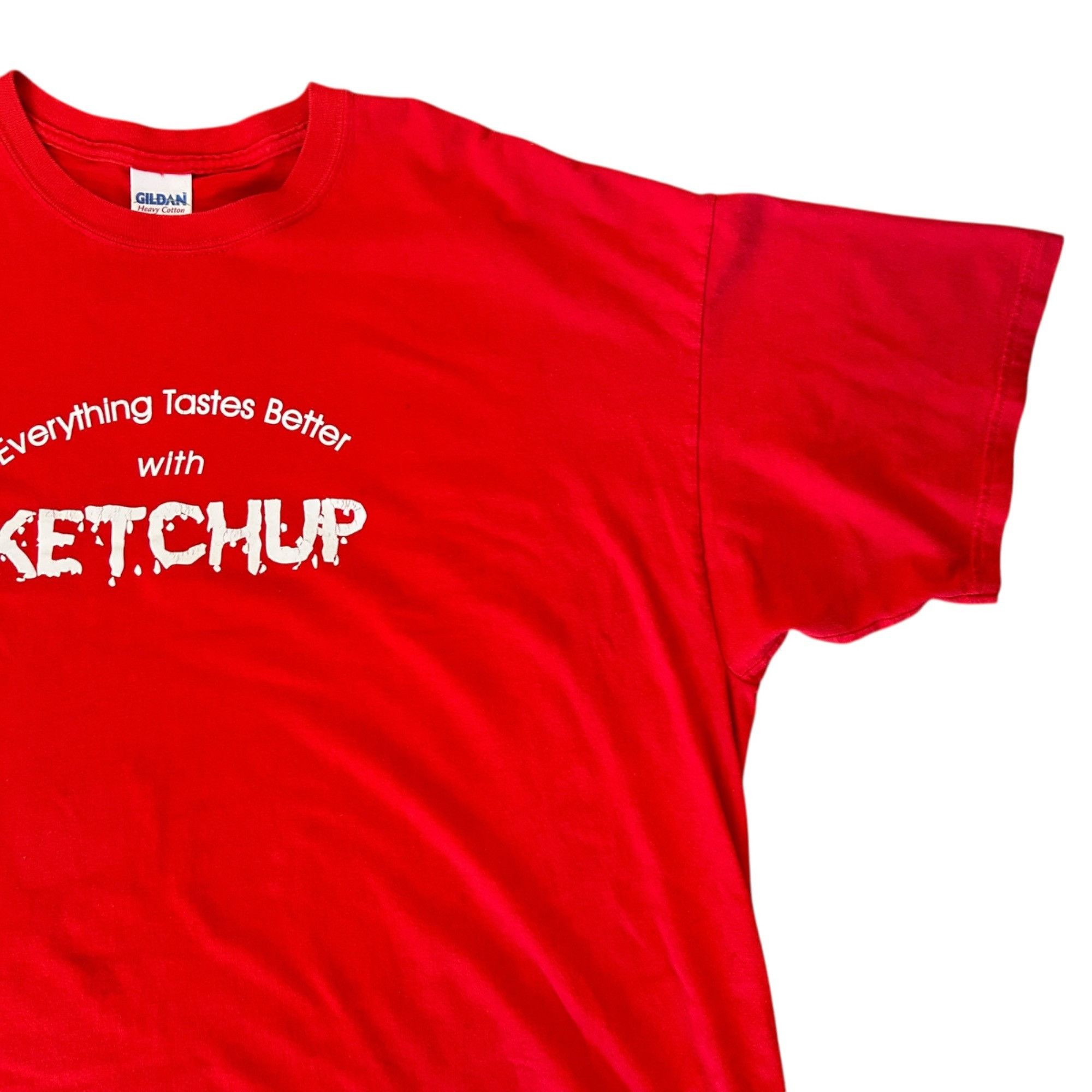 Vintage Vintage Everything Tastes Better With Ketchup Y2K Gildan Tee Size US XXL / EU 58 / 5 - 2 Thumbnail