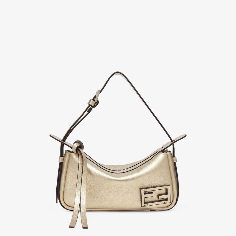 Fendi o1s1wg111125 Size: OS/ Simple Fendi Mini in Golden Size ONE SIZE - 1 Thumbnail