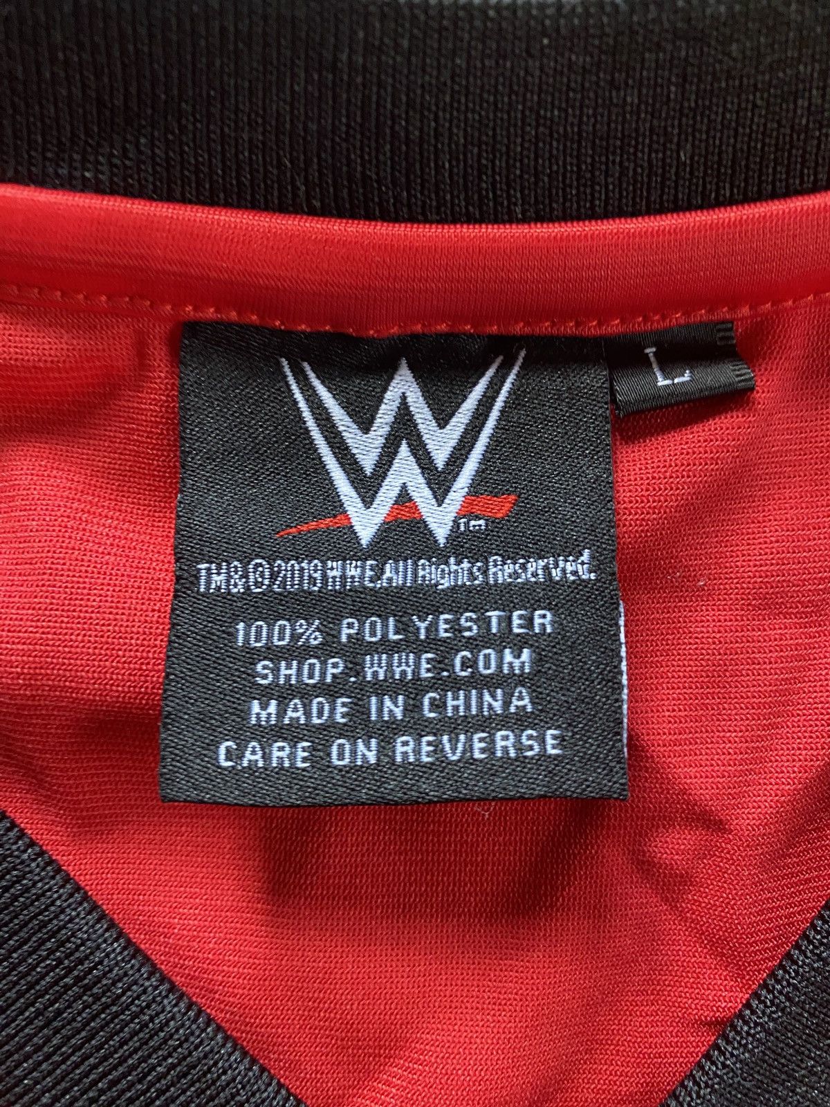 WWE 2019 WWE Wresltlemania 35 NY NJ Football Style Jersey Size US L / EU 52-54 / 3 - 23 Thumbnail