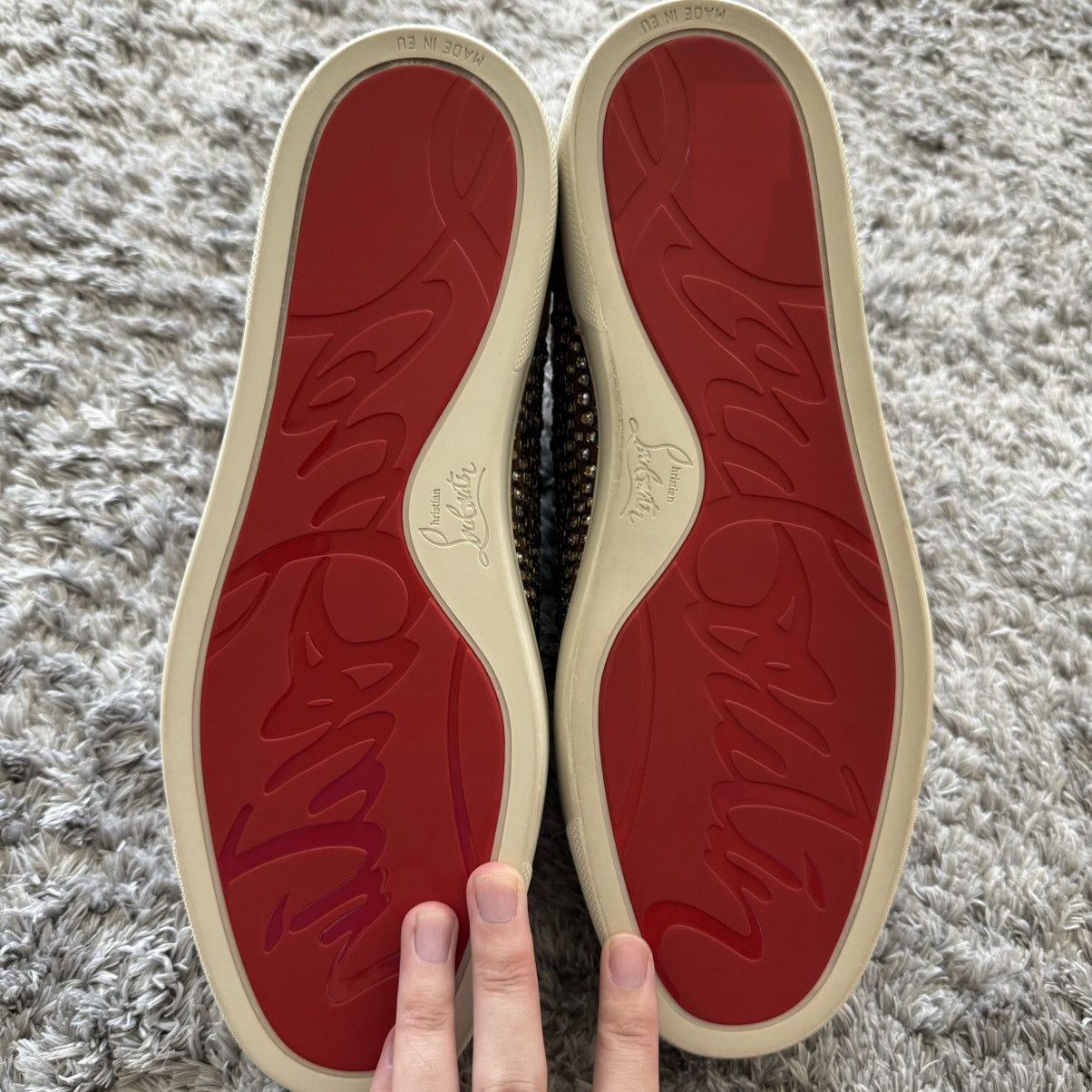 Christian Louboutin Christian Louboutin Brown Crystal High Top Sneaker Size US 10 / EU 43 - 5 Thumbnail