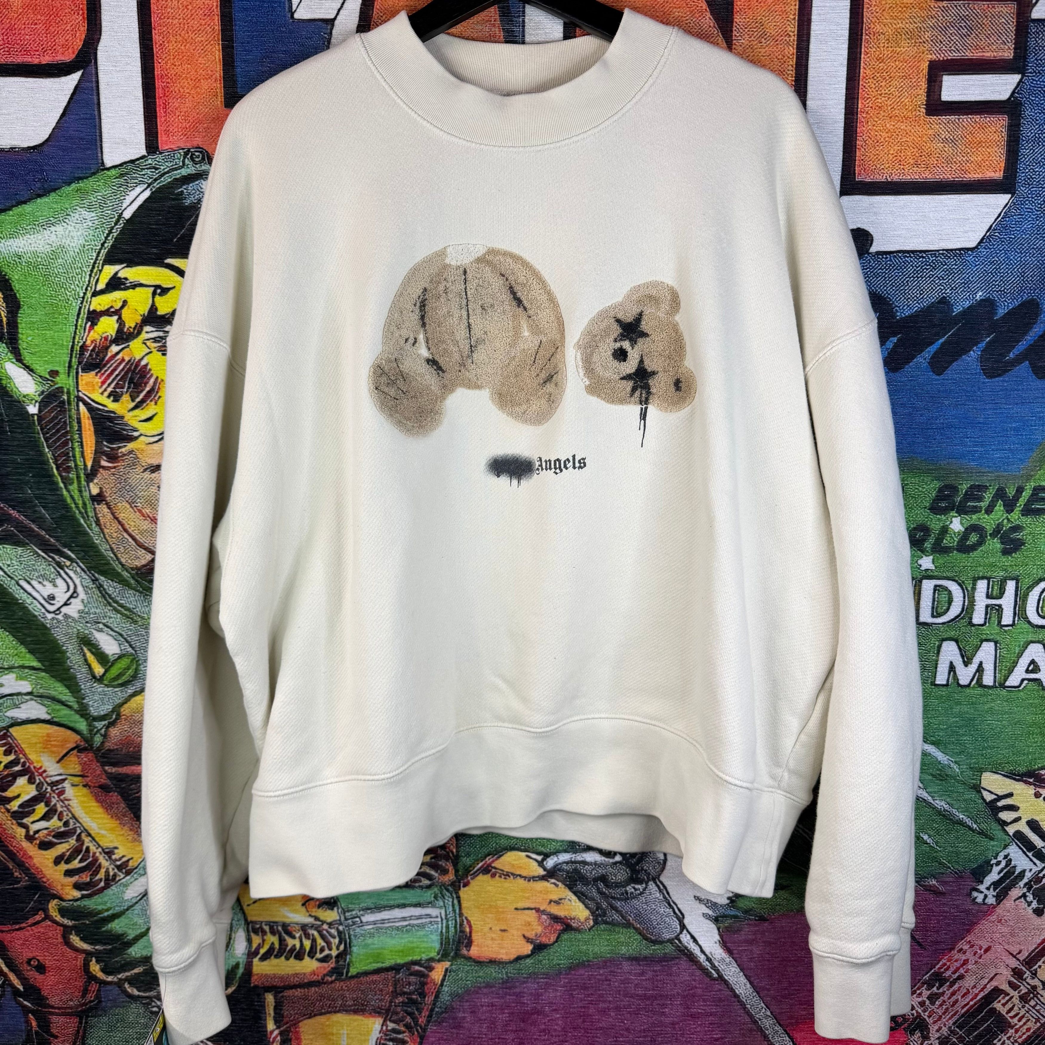 Palm Angels Palm Angels Spray Bear Crew Neck Sweater Size Small Size US S / EU 44-46 / 1 - 1 Thumbnail