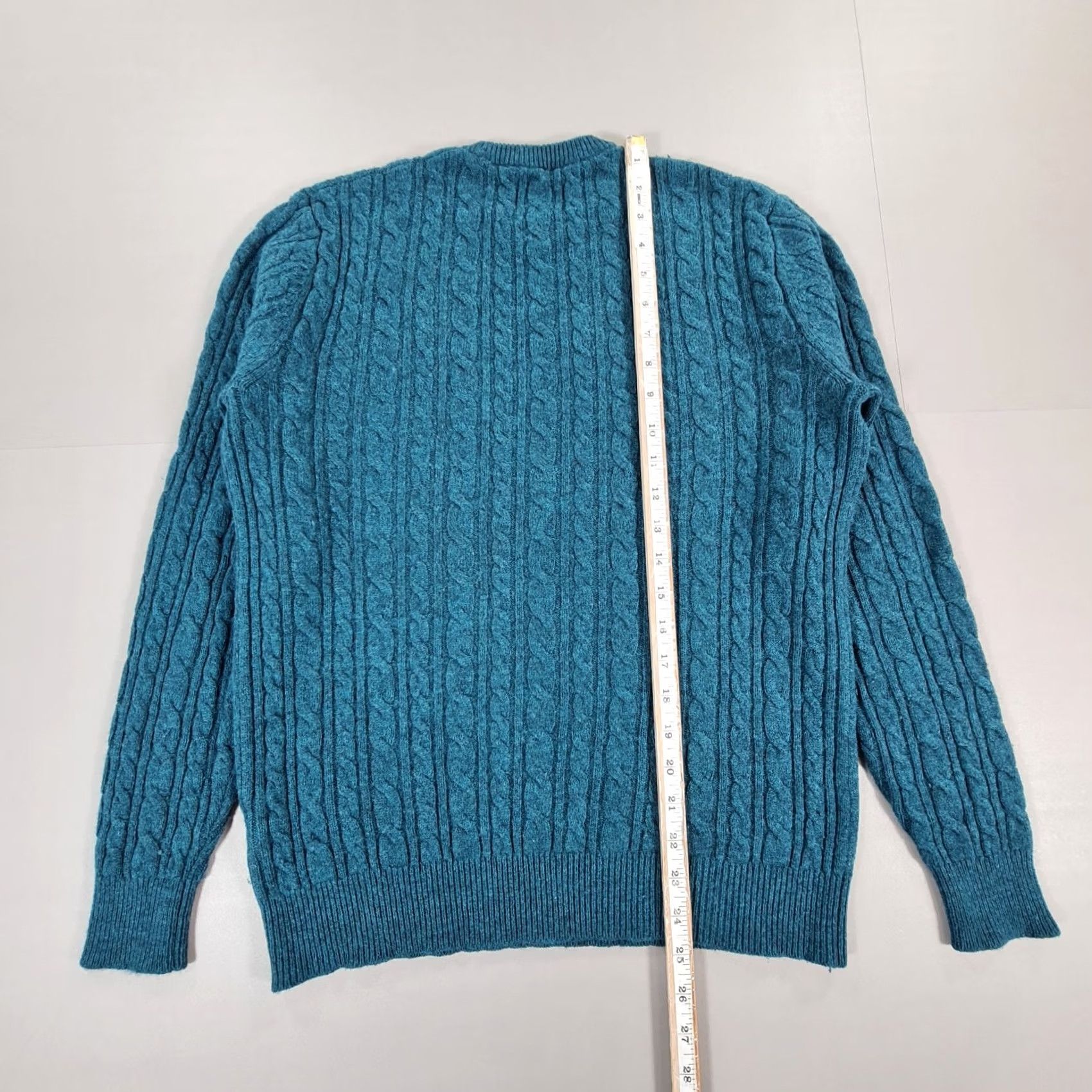 Jack Wills Jack Wills Mens Jumper Small Blue Cable Knit Wool Sweater Pullover Size US S / EU 44-46 / 1 - 5 Thumbnail