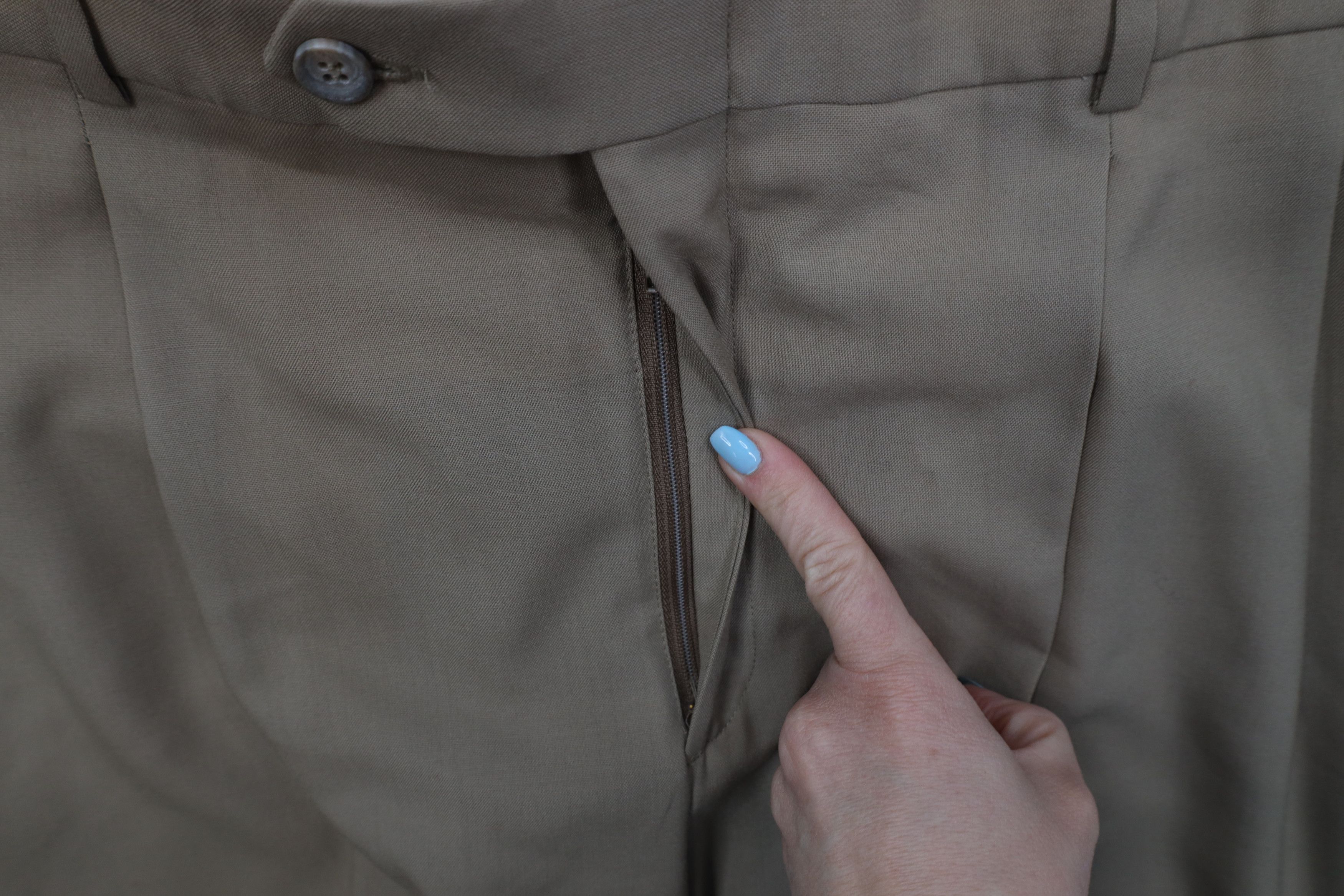 Vintage Vintage 90s Streetwear Wide Leg Chino Pants Beige USA Size US 38 / EU 54 - 6 Thumbnail