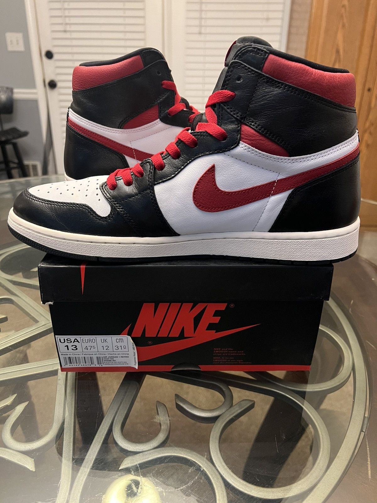 Jordan Brand Jordan 1 Retro High “Gym Red” 2019 Size US 13 / EU 46 - 10 Thumbnail