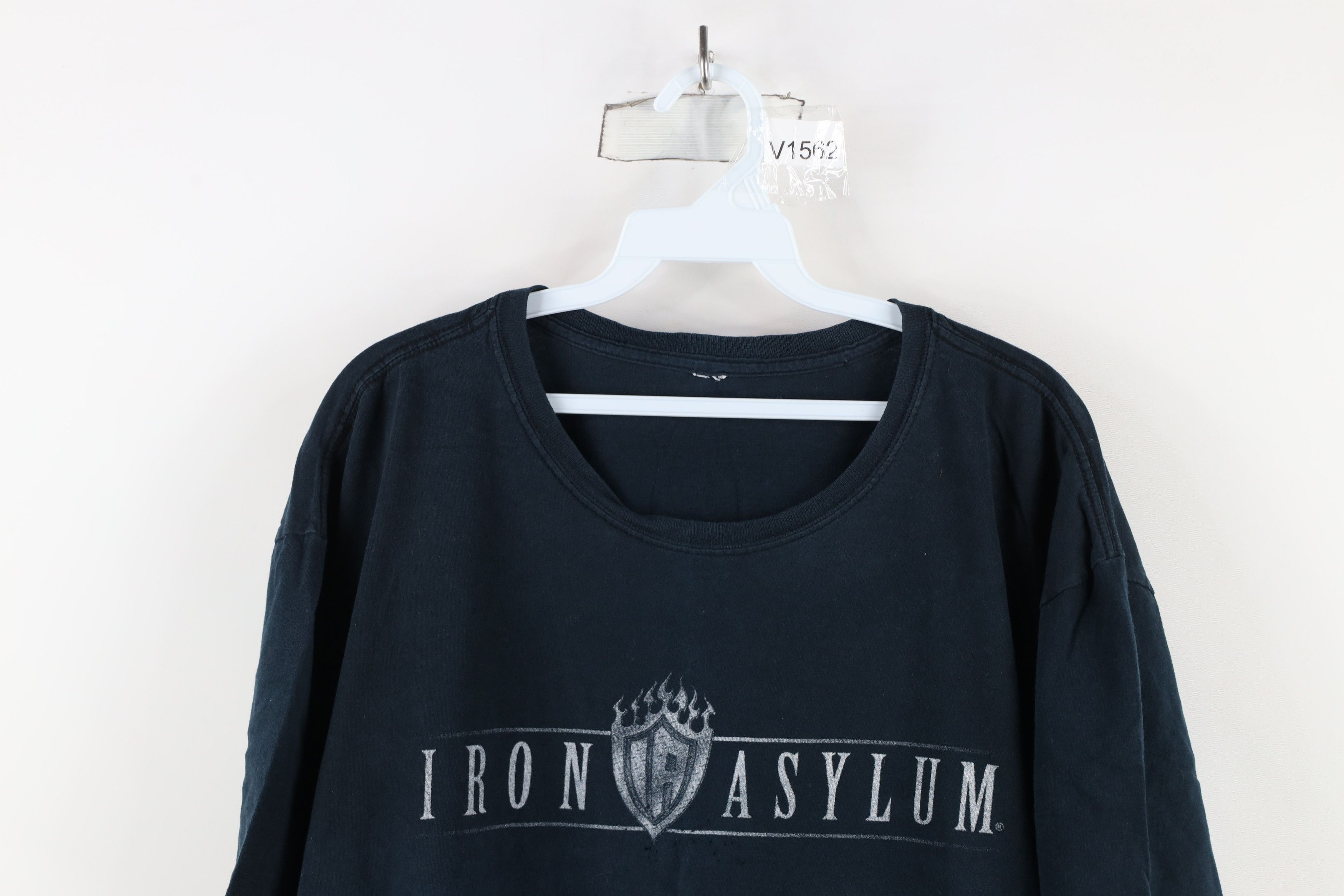 Vintage Vintage Streetwear Asylum Fire Flames Monster Gym T-Shirt Size US XXL / EU 58 / 5 - 2 Thumbnail