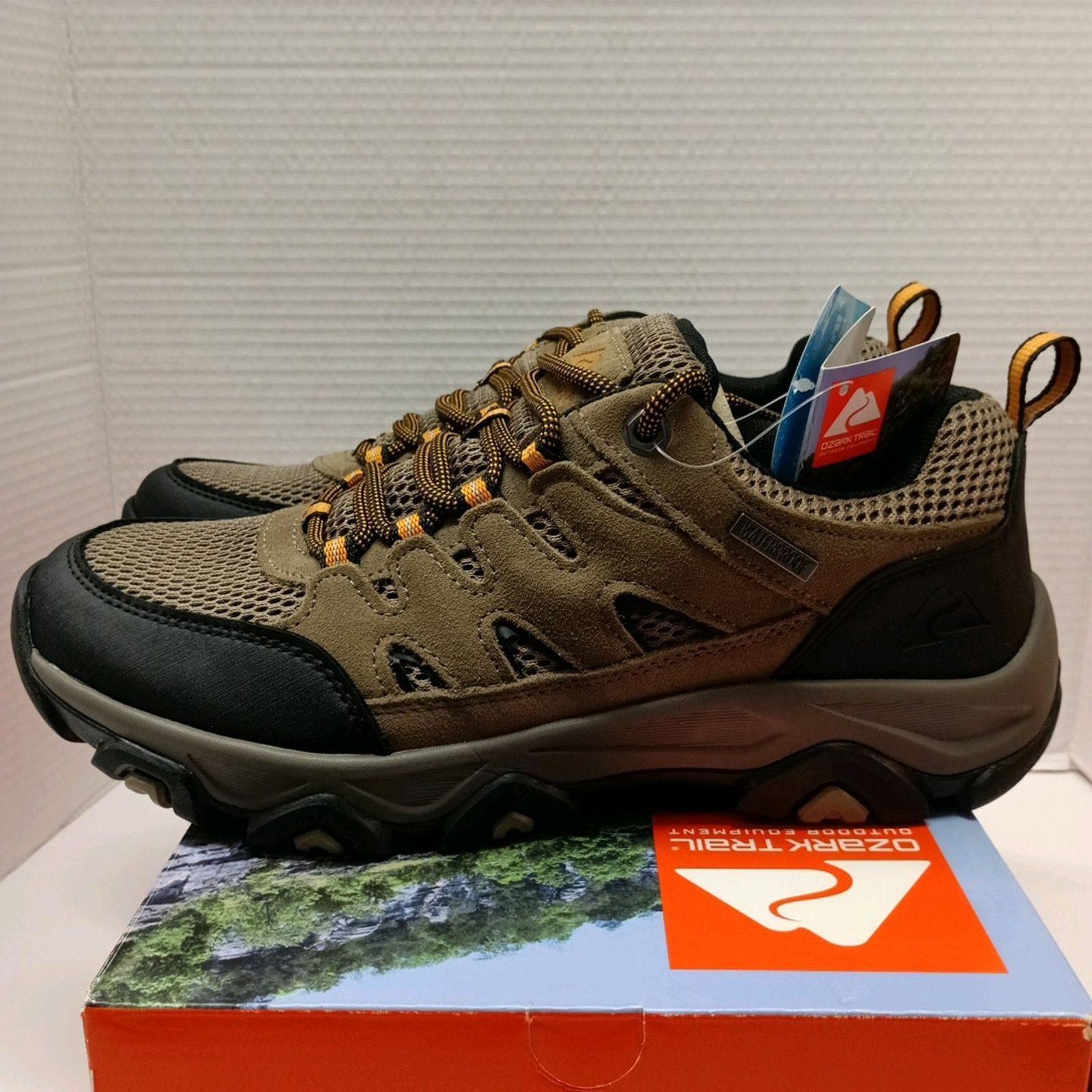 Other Ozark Trail Men's Hiking Shoes Size 9.5 Taupe Leather Size US 9.5 / EU 42-43 - 3 Thumbnail