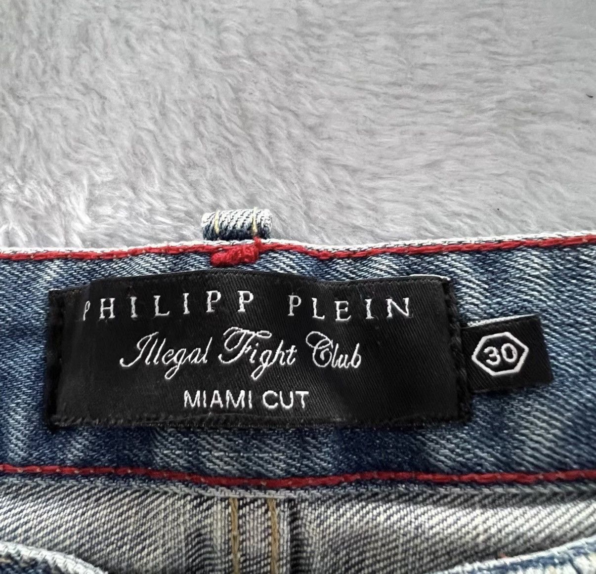 Philipp Plein Philipp Plein Blue Back Logo Denim Shorts J41 Size US 30 / EU 46 - 3 Thumbnail