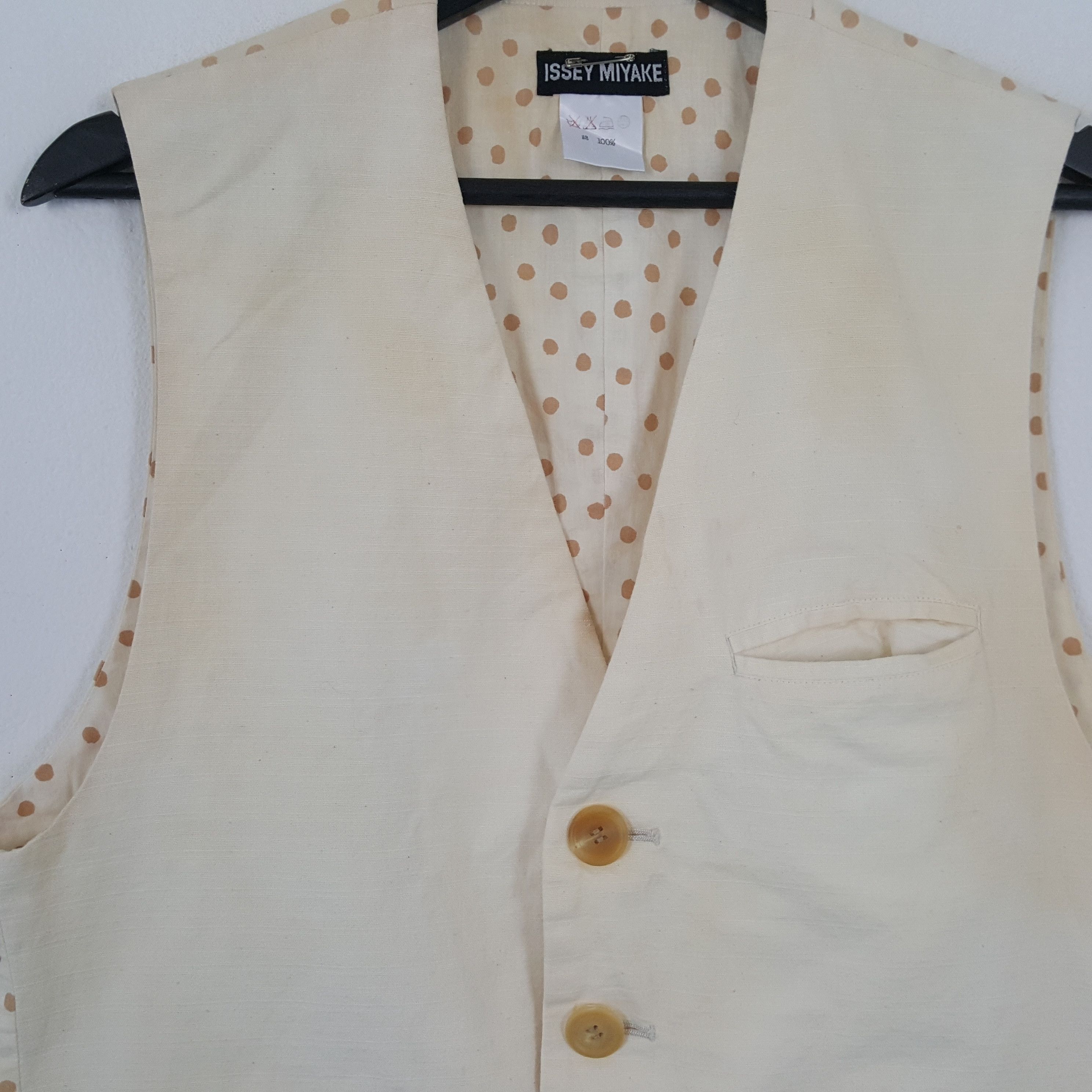 Designer × Issey Miyake × Vintage ISSEY MIYAKE Vest Japanese Designer Fashion Style Size 40S - 2 Thumbnail
