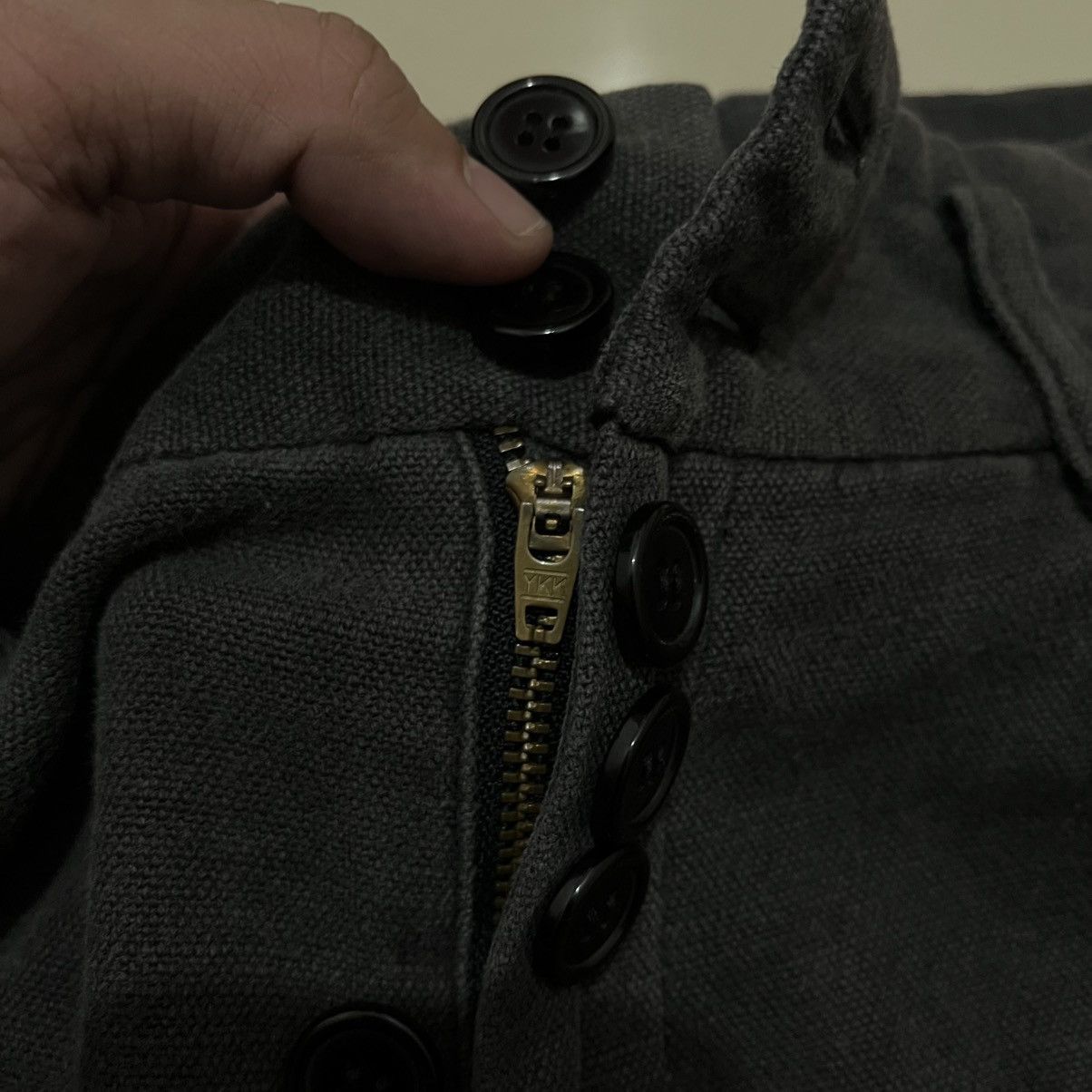 Comme des Garcons Homme ARCHIVE 80’s COMME DES GARCONS HOMME BUTTONS CANVAS BALLOON Size US 32 / EU 48 - 4 Thumbnail