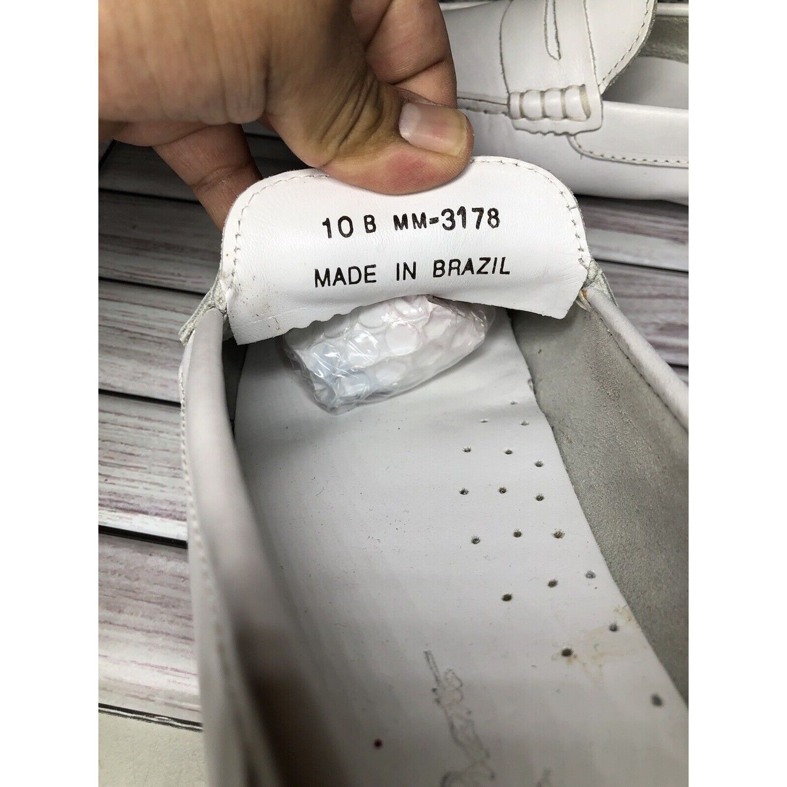 Massimo Matteo Massimo Matteo Firenze White Leather Driving Moccasins Flats Size US 10 / IT 40 - 8 Thumbnail