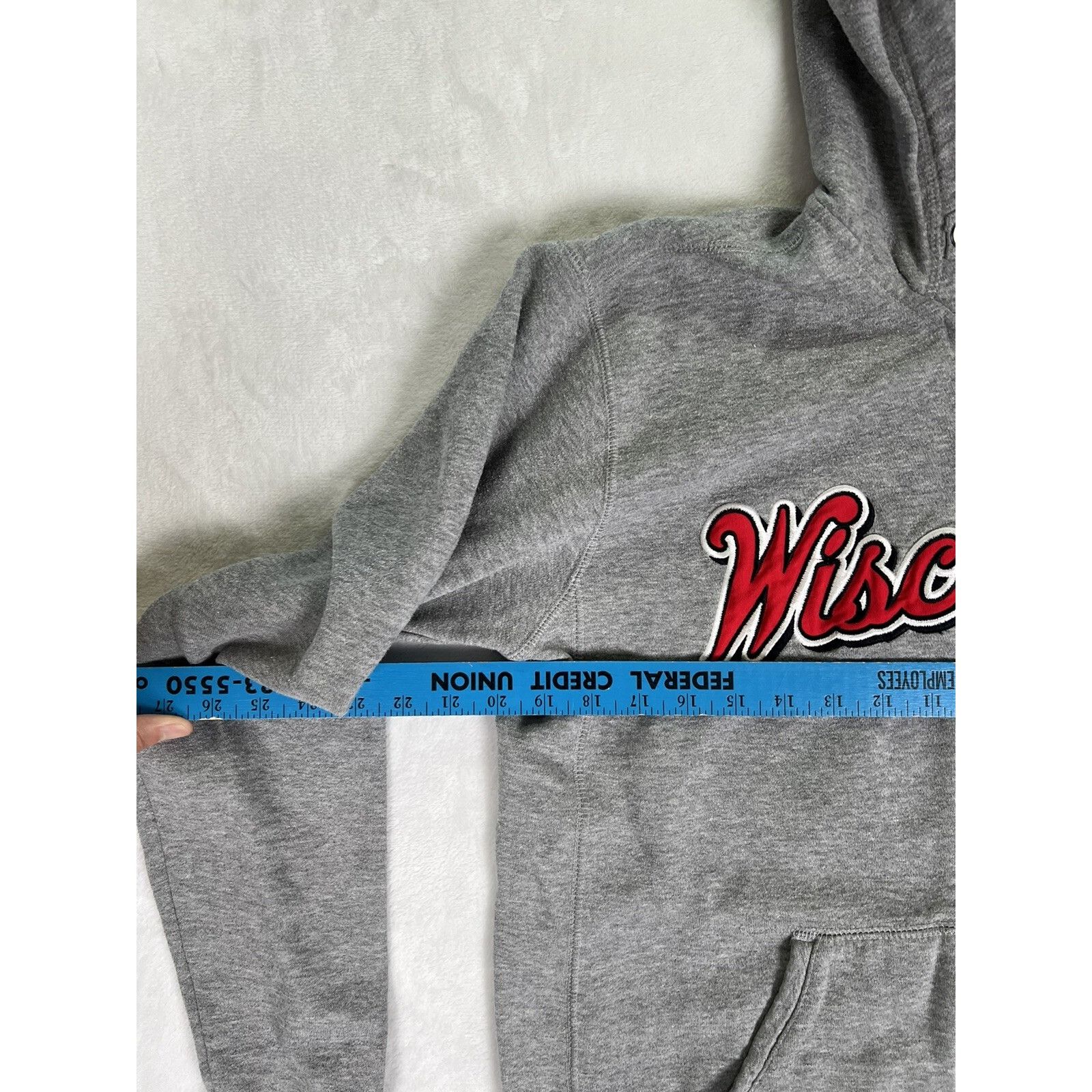 Vintage Vintage Wisconsin Badgers Full Zip Hoodie Sweatshirt Size Me Size US M / EU 48-50 / 2 - 3 Thumbnail