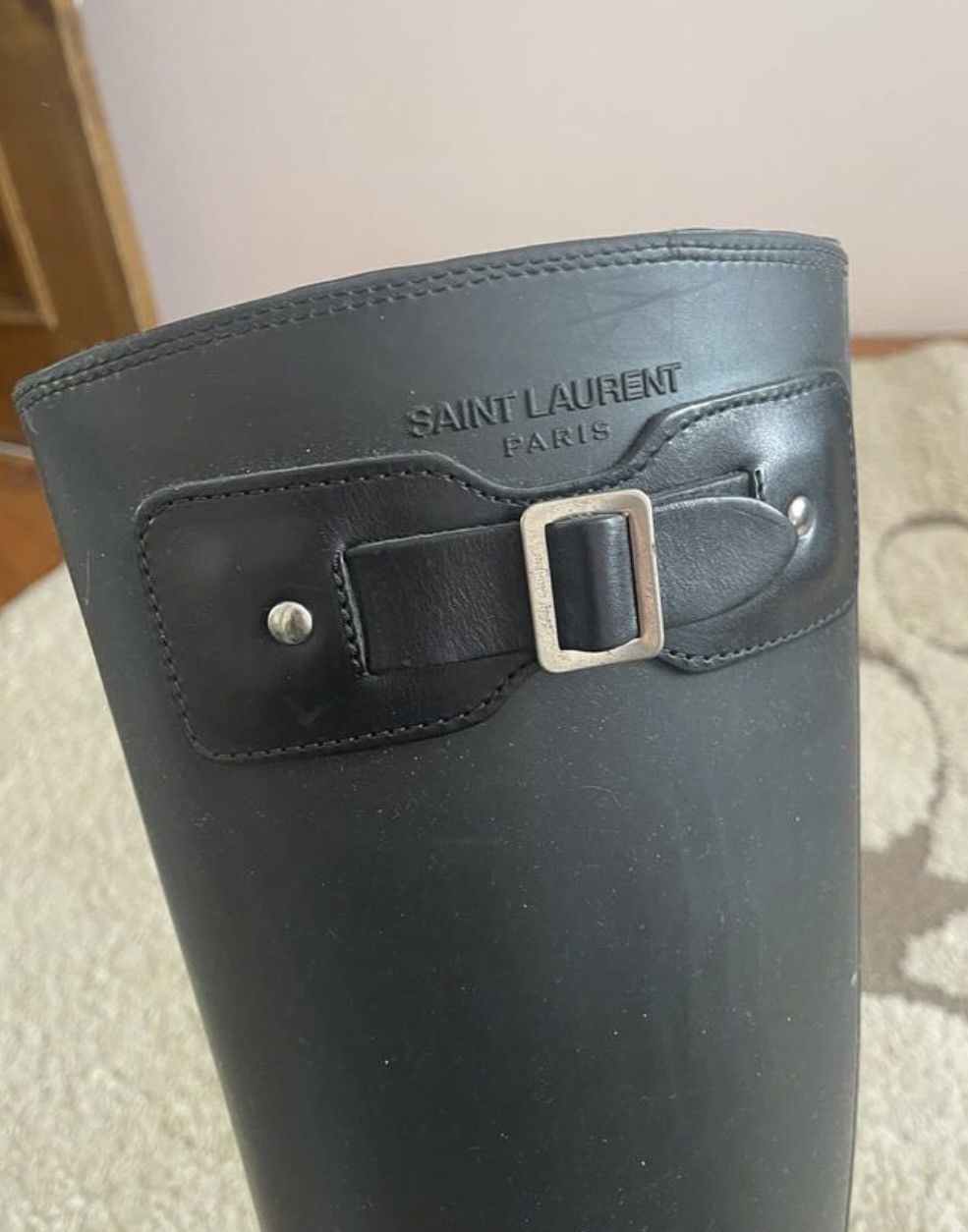 Saint Laurent Paris Saint Laurent Rain Boots Size 36 women’s Size US 6 / IT 36 - 2 Thumbnail