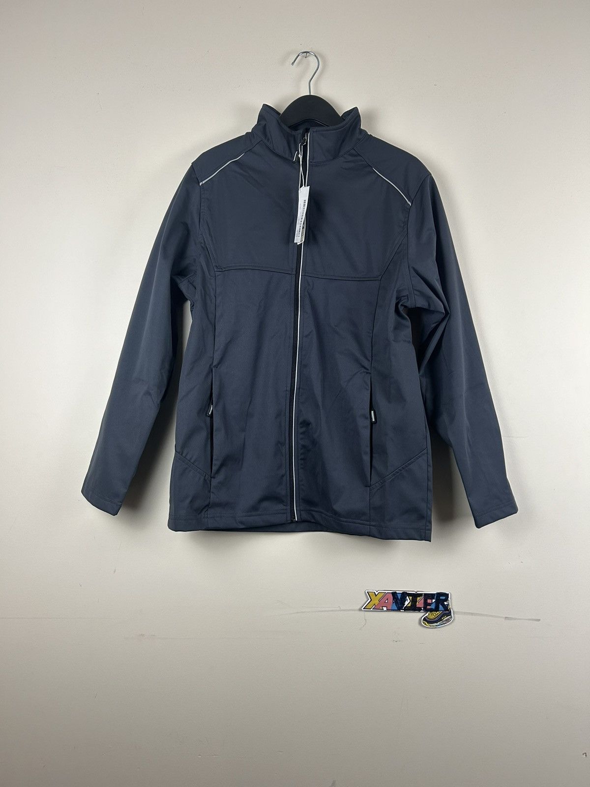Vintage Soft Shell jacket Medium Navy Men Size US M / EU 48-50 / 2 - 1 Thumbnail