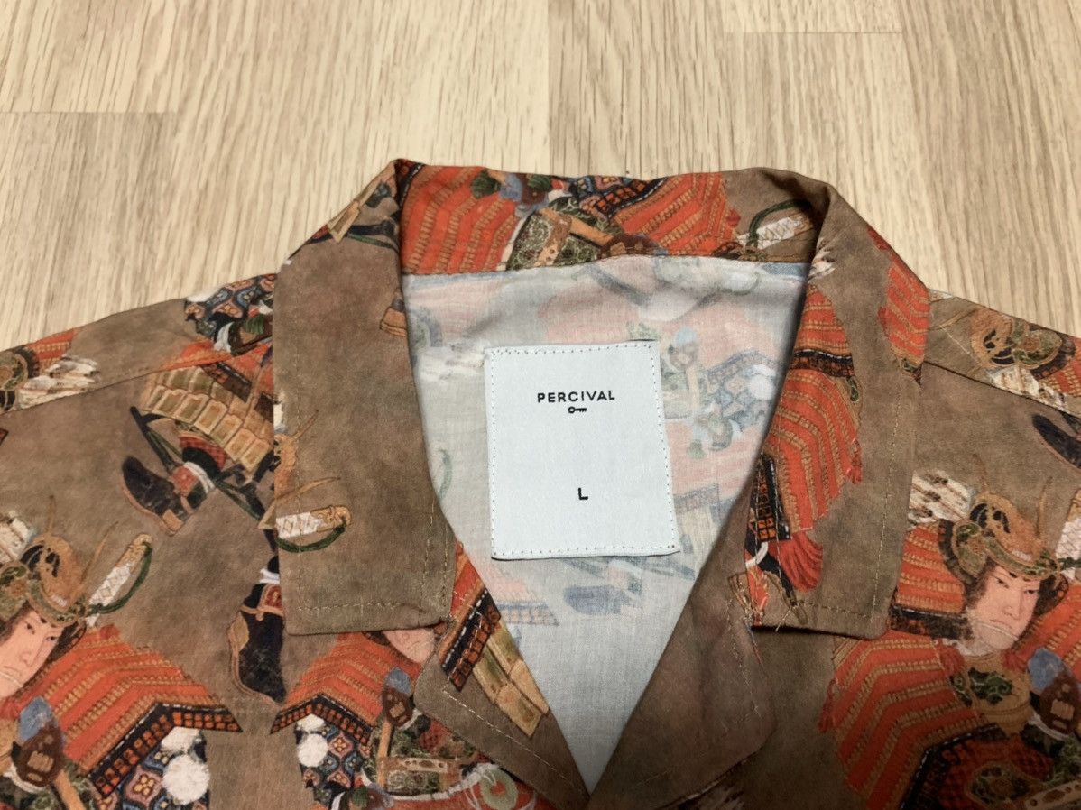Percival Percival samurai print shirt button up Size US L / EU 52-54 / 3 - 3 Thumbnail