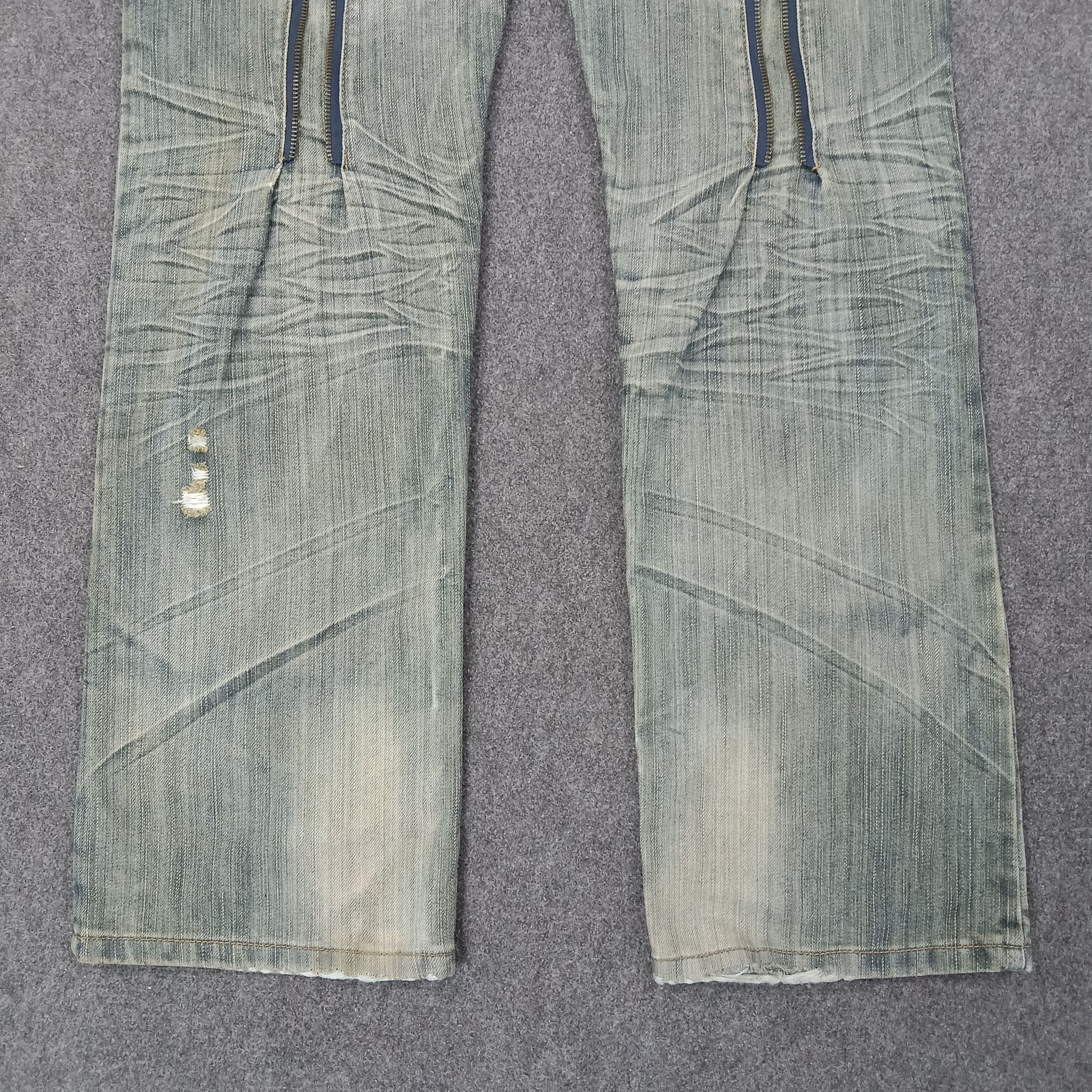 FUSAI F.U.S.A.I Focus USA Bikers Knee Denim Jeans C258N25 Size US 32 / EU 48 - 6 Thumbnail
