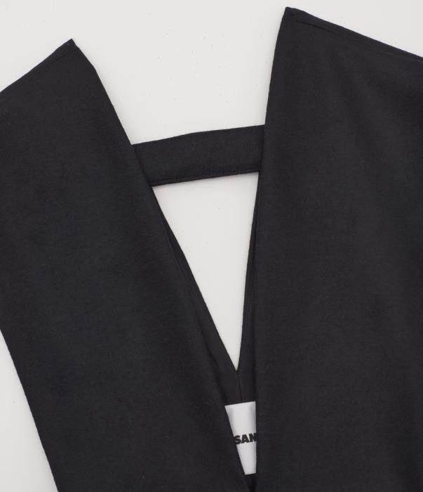 Jil Sander o1w1db10825 V Neck Dress in Black Size XL / US 12-14 / IT 48-50 - 2 Thumbnail
