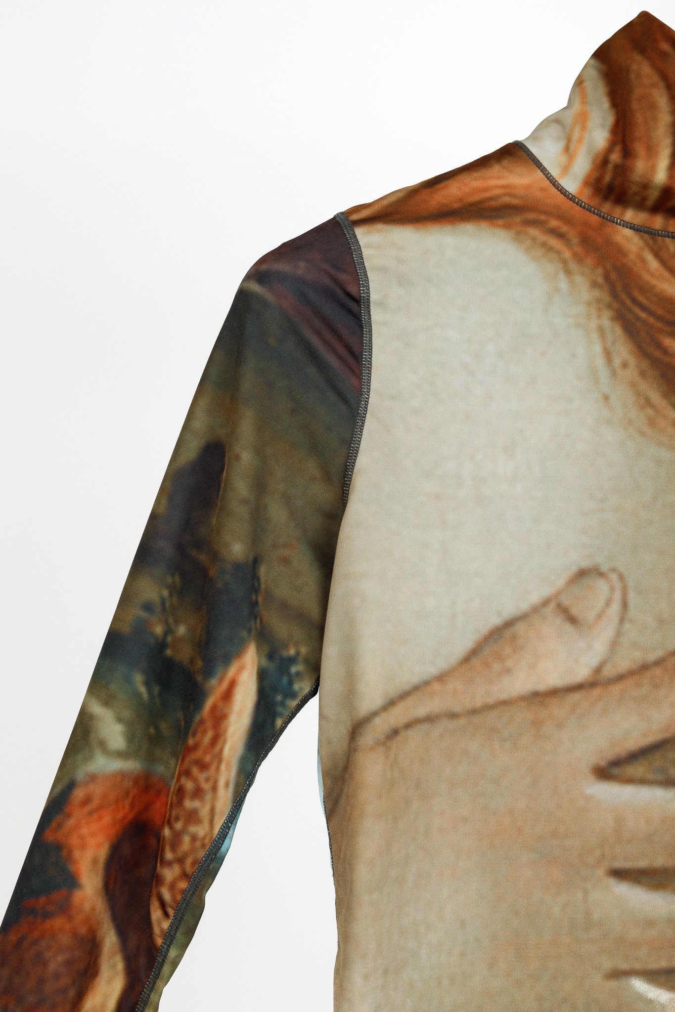KIMHEKIM KIMHEKIM SS/21 Botticelli Print Jersey Turtleneck Size L / US 10 / IT 46 - 5 Thumbnail