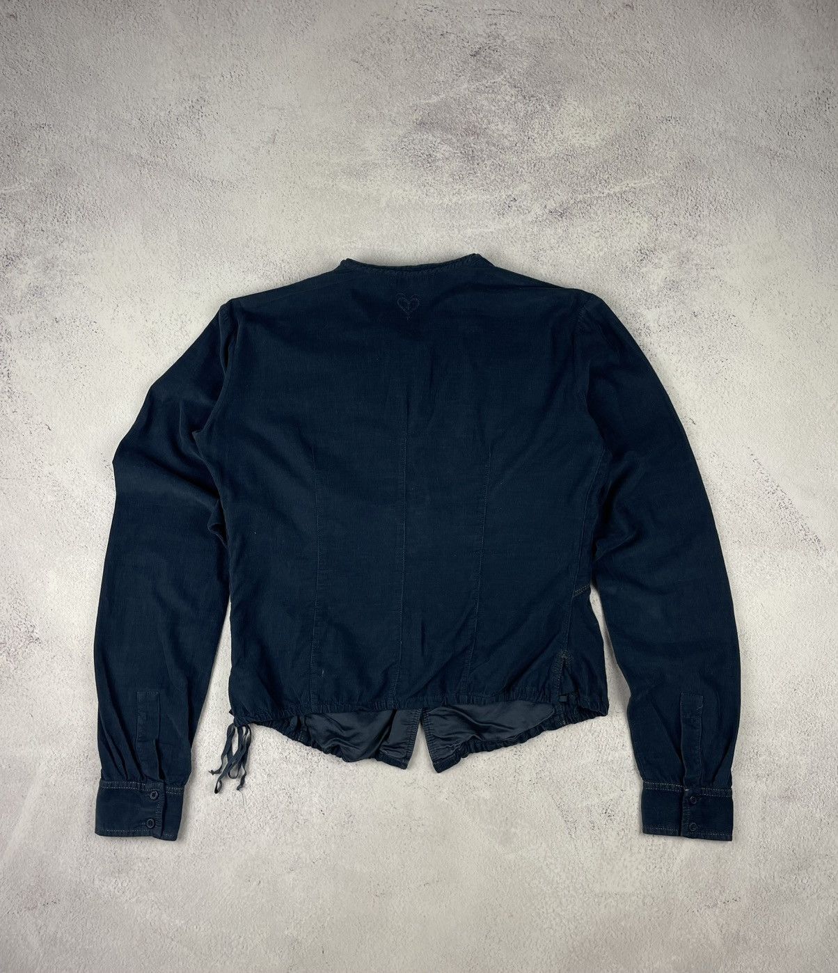 Marithe + Francois Girbaud Vintage Marithé + François Girbaud Shirt Jacket Navy Blue Size M / US 6-8 / IT 42-44 - 7 Thumbnail