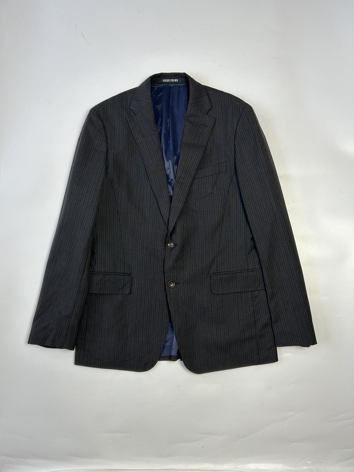 PERSON'S PERSON’S FOR MEN STRIPED COTTON BLAZER Size 38R - 1 Thumbnail