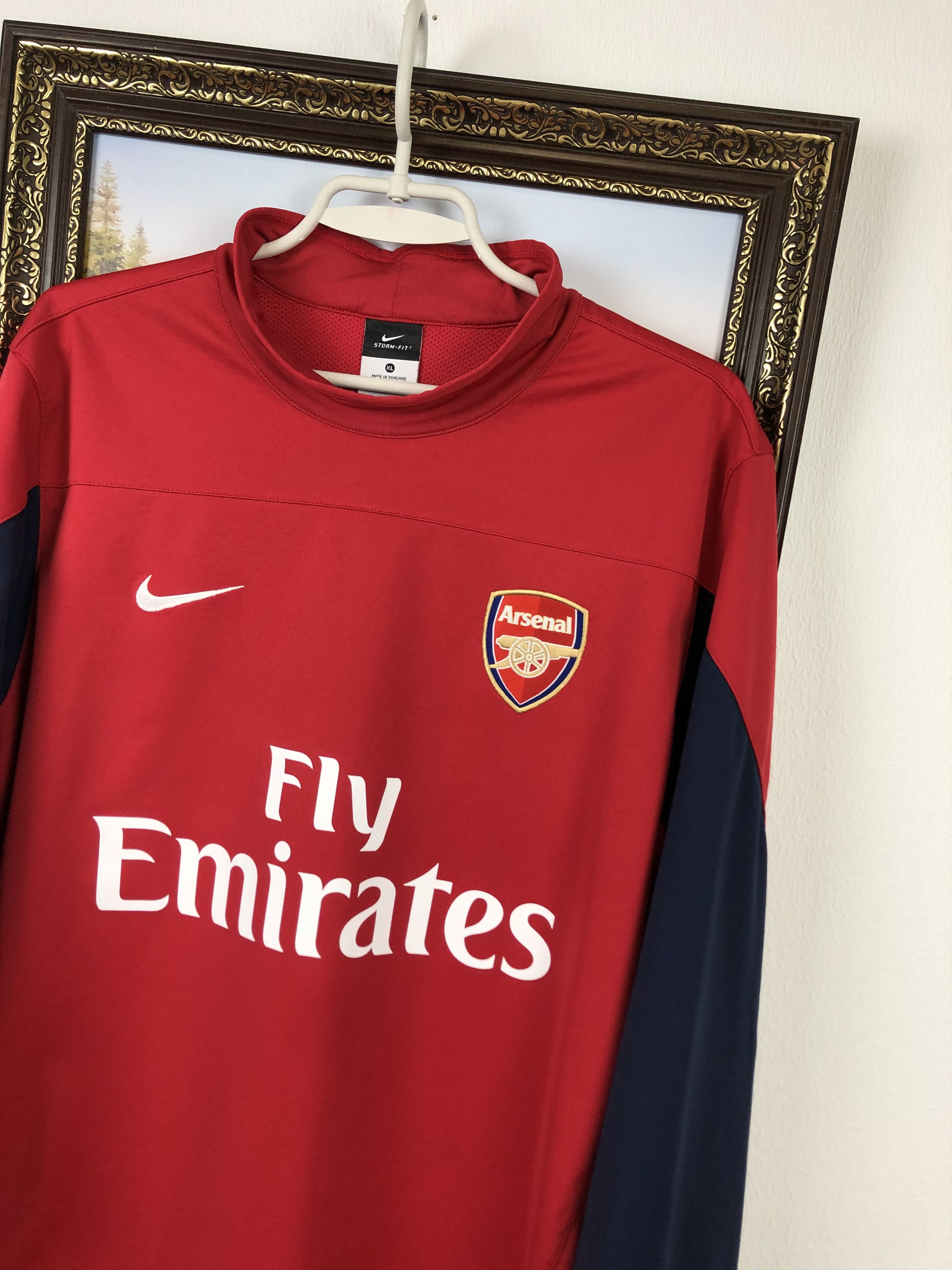 Nike Vintage Arsenal Football Sweatshirt Player Issue Soccer Rare Size US XL / EU 56 / 4 - 3 Thumbnail