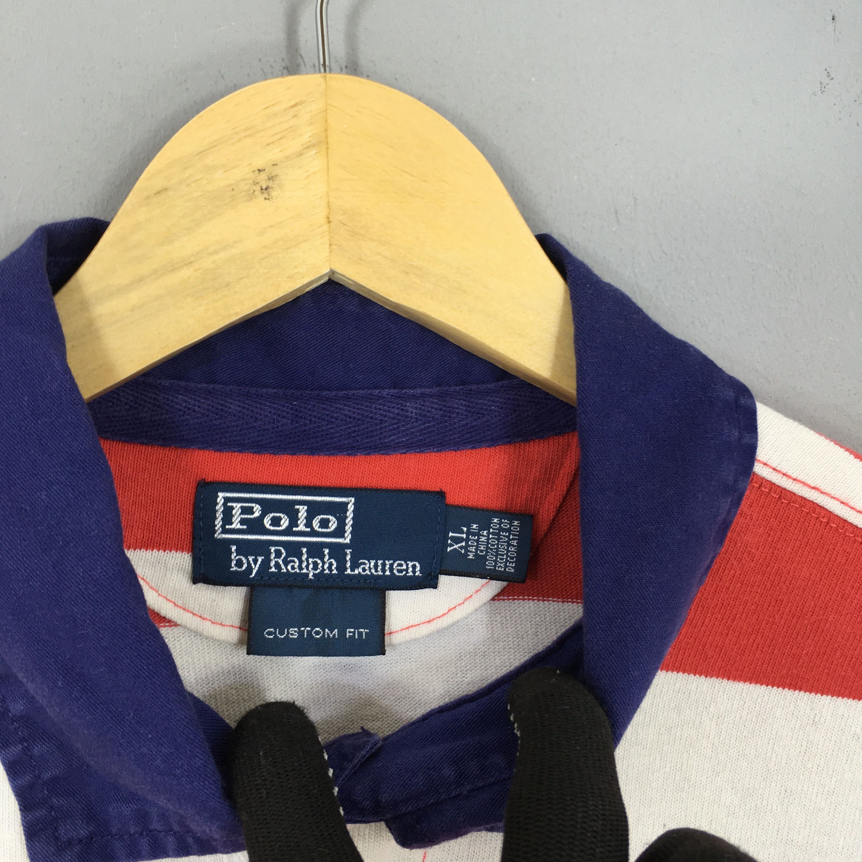 Polo Ralph Lauren × Rugby Ralph Lauren × Vintage Vintage 90s Polo Ralph Lauren Rugby Shirt XLarge Size US XL / EU 56 / 4 - 5 Thumbnail