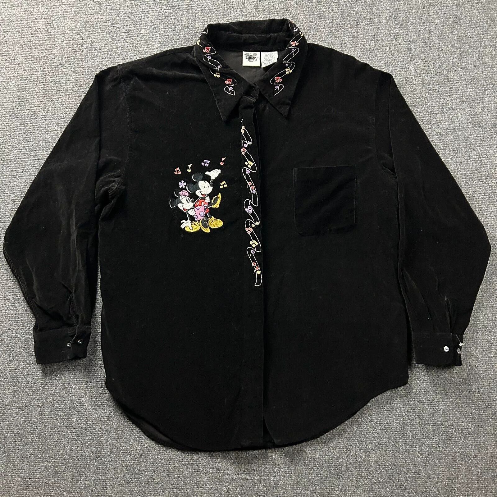 Disney × Vintage Disney Catalog Shirt Womens XL 16/18 Velvet Mickey Mouse Size XL / US 12-14 / IT 48-50 - 1 Thumbnail
