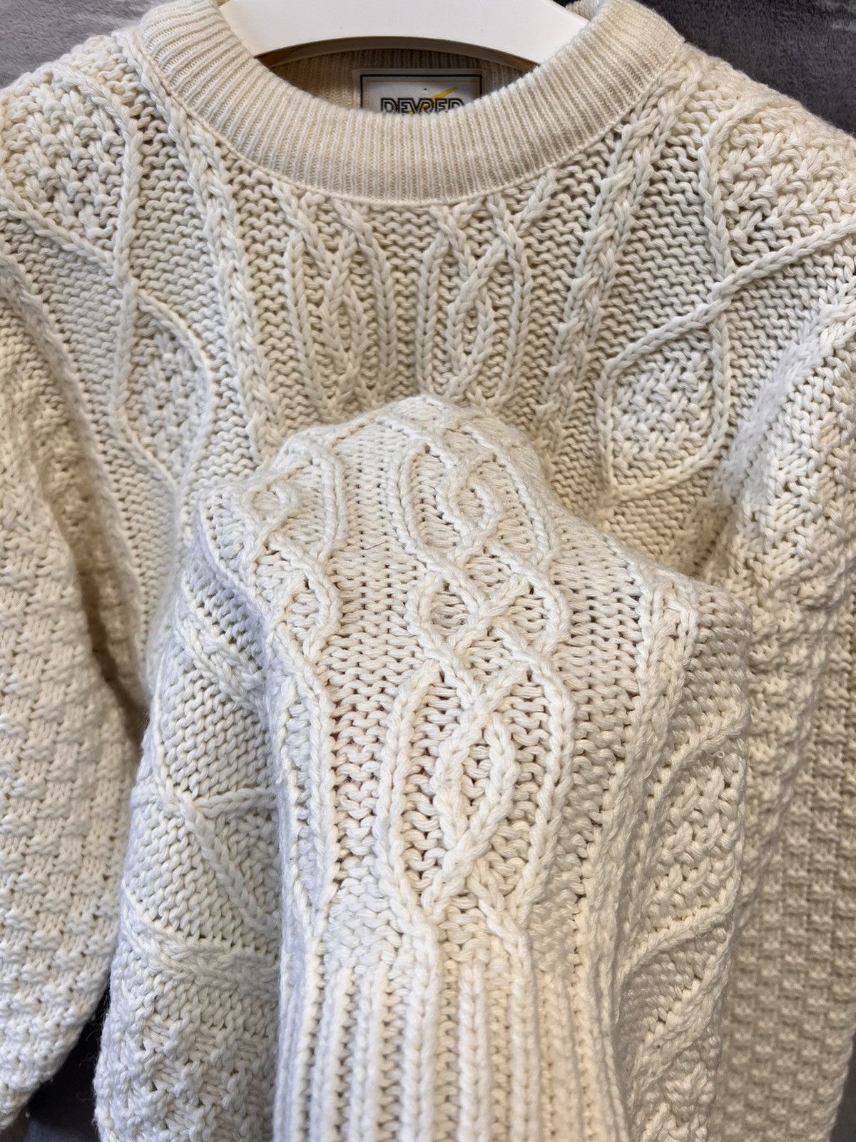 Designer Devred knitted wool sweater vintage 90s y2k luxury Size US XL / EU 56 / 4 - 6 Thumbnail