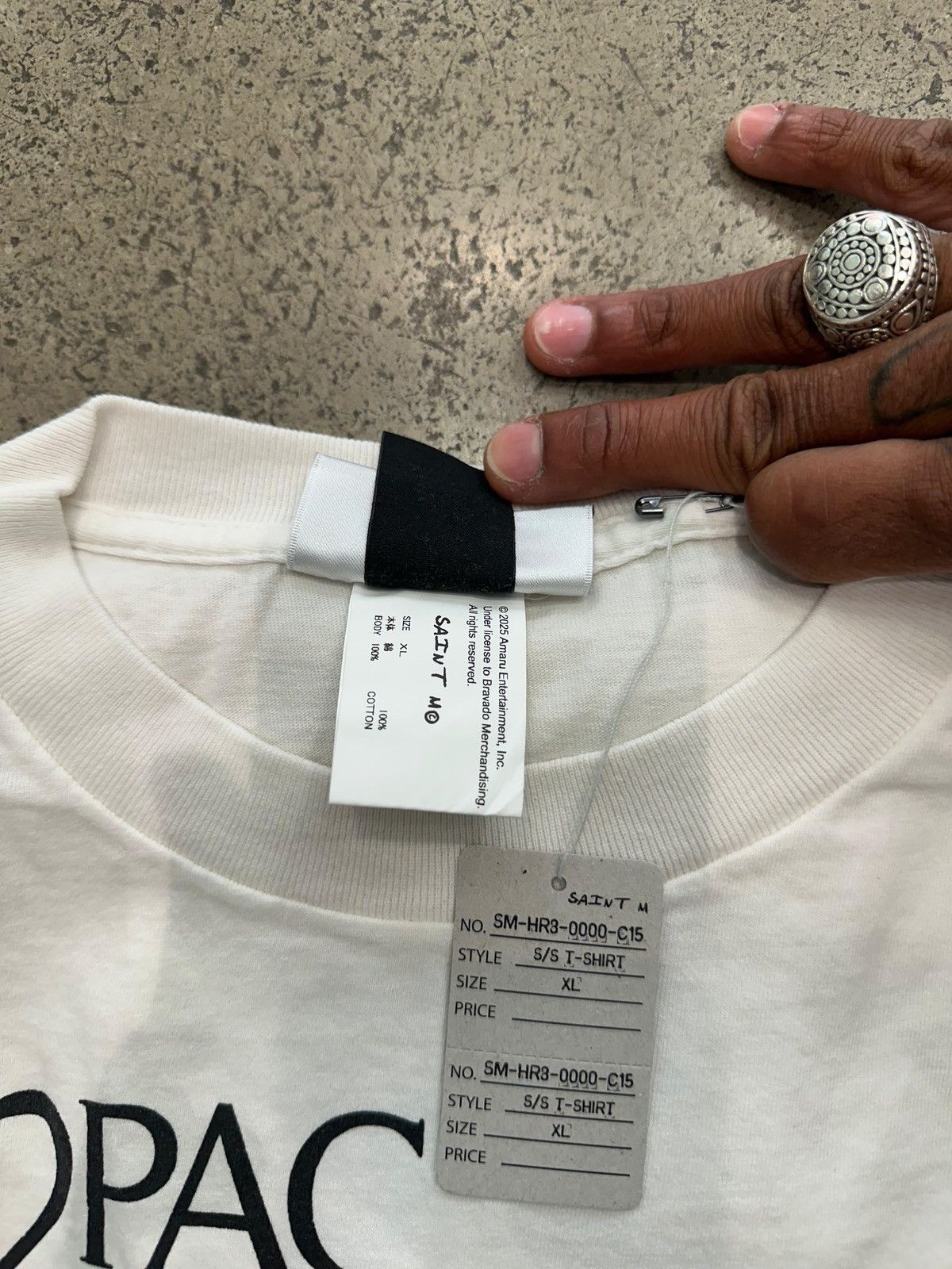 Saint Michael SAINT Mxxxxxx - 2Pac Tee White Size US XL / EU 56 / 4 - 5 Thumbnail