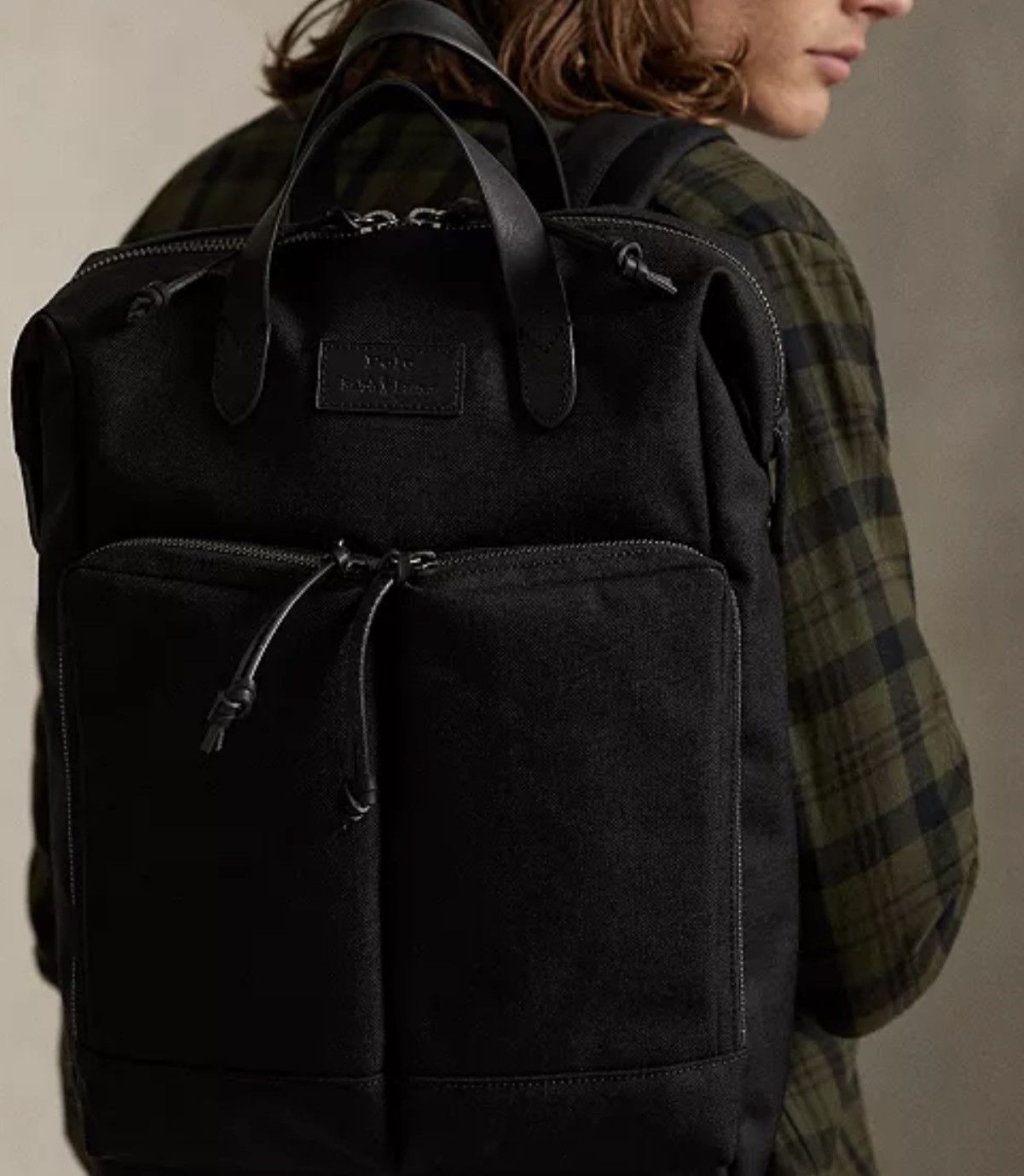 Polo Ralph Lauren Polo Ralph Lauren Convertible Canvas Tote Backpack Black Size ONE SIZE - 6 Thumbnail